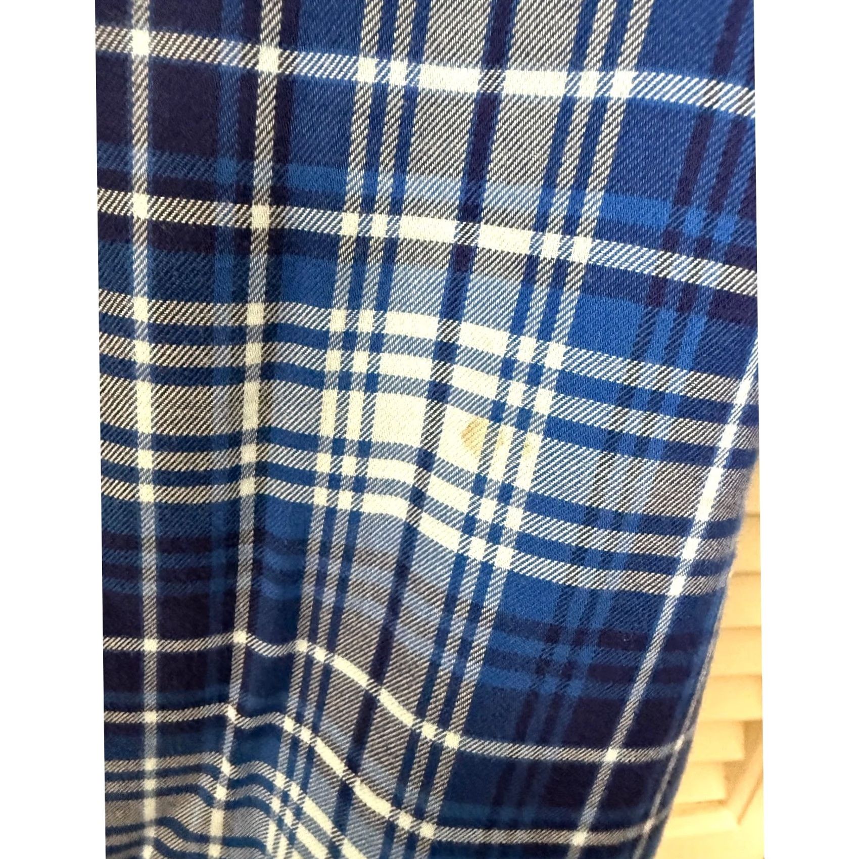Vintage L.L.Bean Button Down Overshirt Plaid Flannel Blue S Regular Mens Long Sleeve Overshirt with minor blemish Size US S / EU 44-46 / 1 - 7 Thumbnail