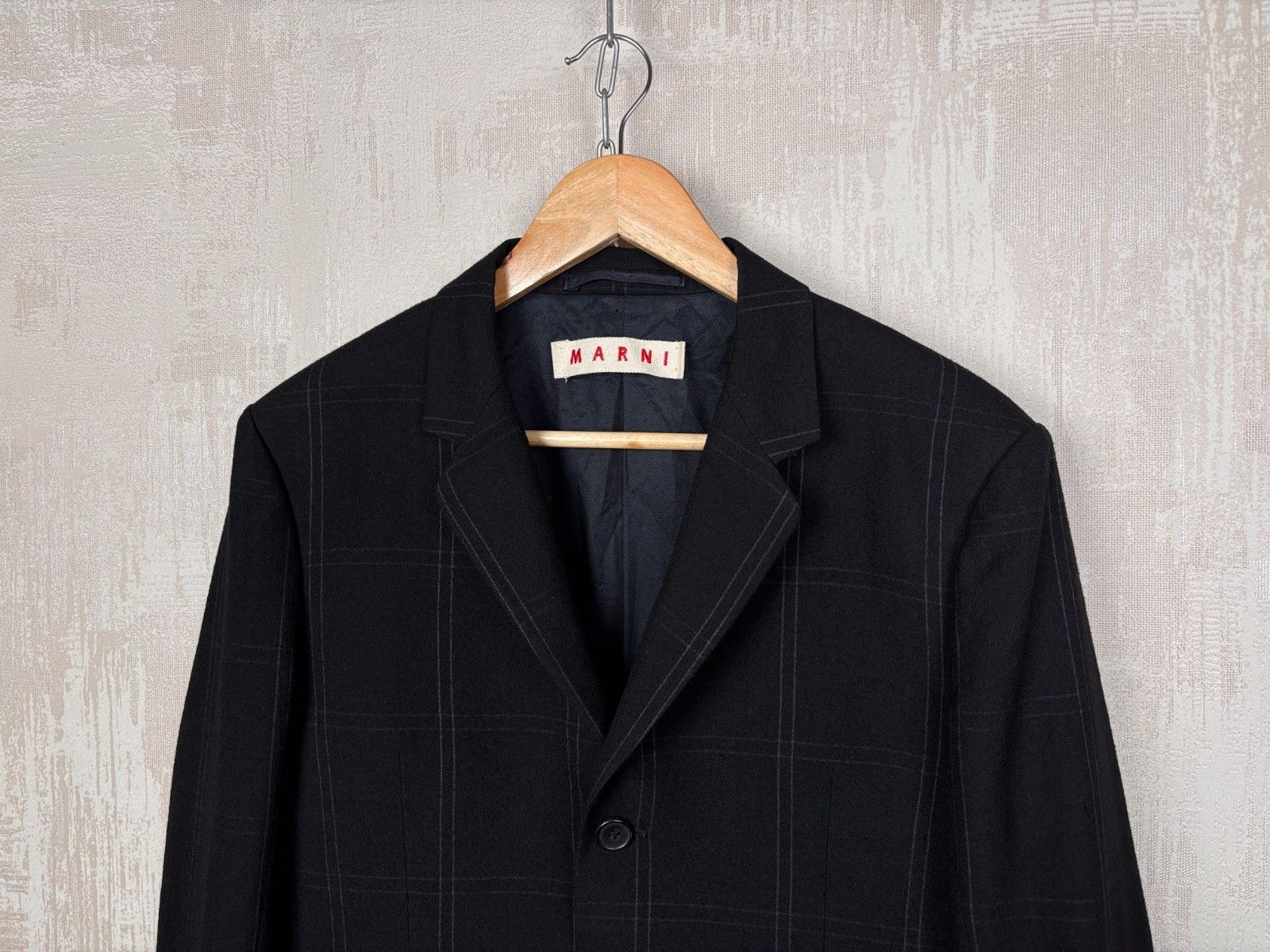 Marni Marni Check Wool Blazer Size EU 48 US/UK 38 Size 38R - 3 Thumbnail