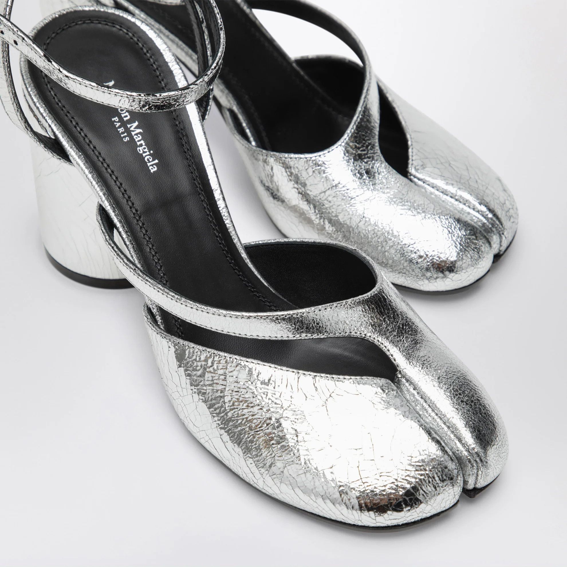 Maison Margiela o1d2blof0426 Tabi Sandals in Silver Size US 11 / IT 41 - 5 Thumbnail