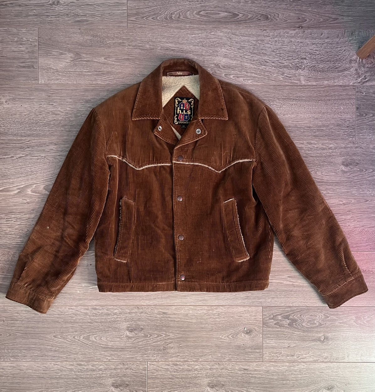 Vintage Rare 1970s Sherpa Western Trucker Jacket Size US S / EU 44-46 / 1 - 2 Thumbnail