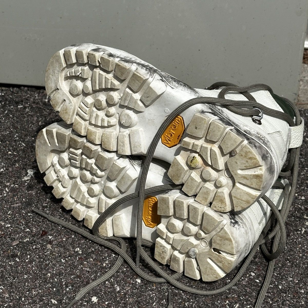 Reese Cooper Reese Cooper Wilson Hiking Boots White Leather 6.5 Size US 7 / IT 37 - 3 Thumbnail