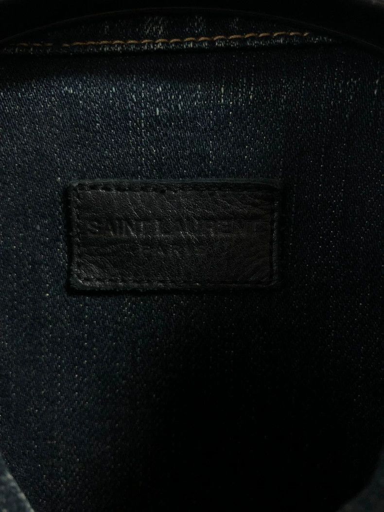 Saint Laurent Paris Saint Laurent Paris Rhinestone embroidered denim jacket-250 Size US L / EU 52-54 / 3 - 8 Thumbnail