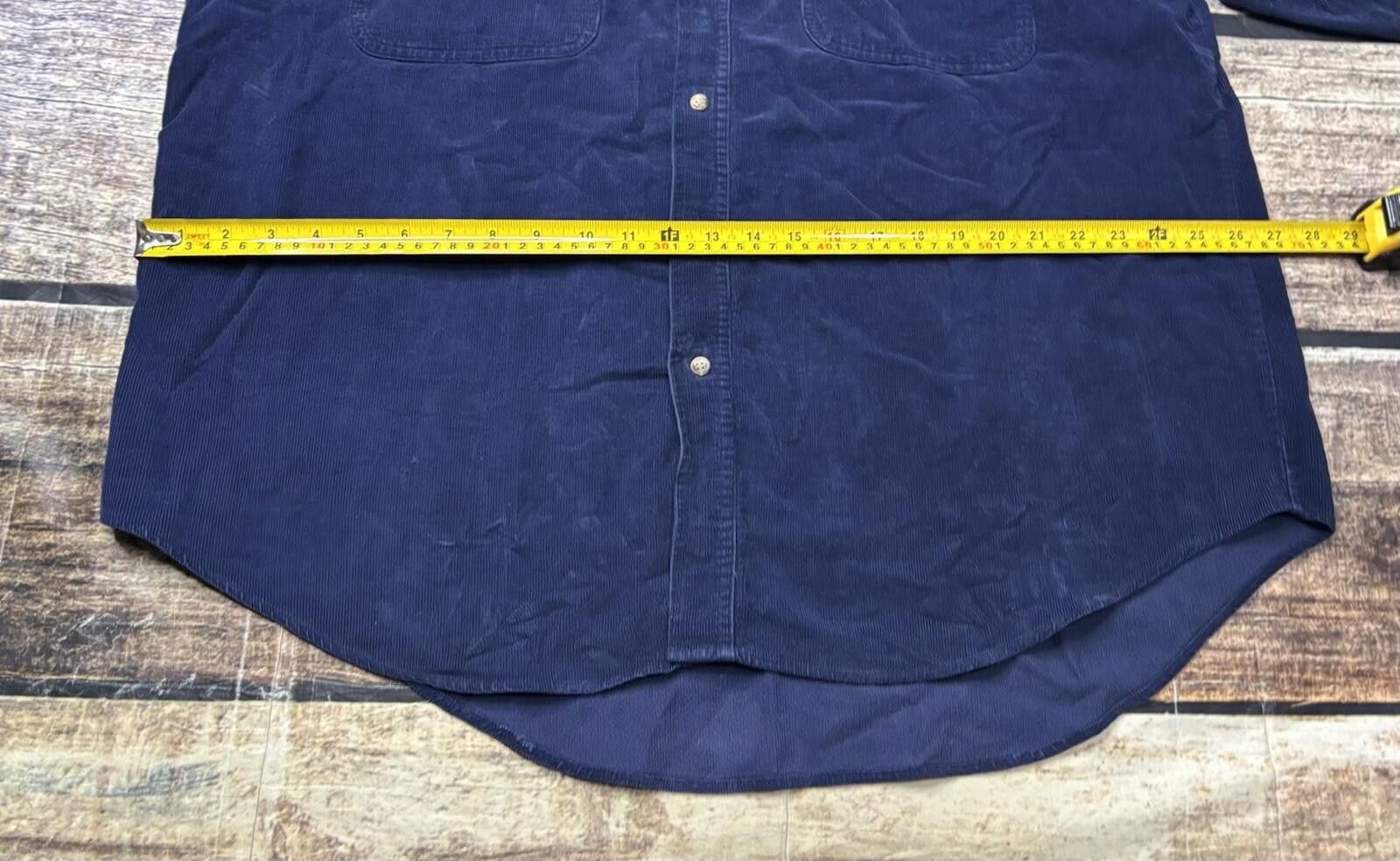 Northwest Territory VTG Northwest Territory Shirt Mens 2XL Corduroy Blue Cotton Size US XXL / EU 58 / 5 - 12 Thumbnail