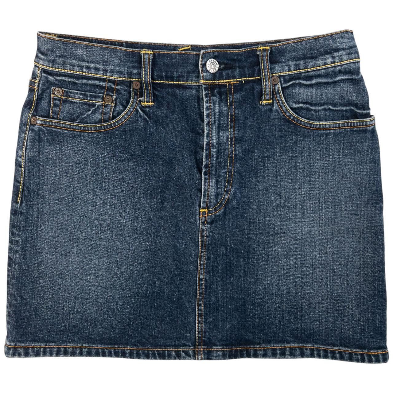 Evisu Evisu Double Gull Japanese Denim Mini Skirt Women's Size L Size 30" / US 8 / IT 44 - 2 Thumbnail