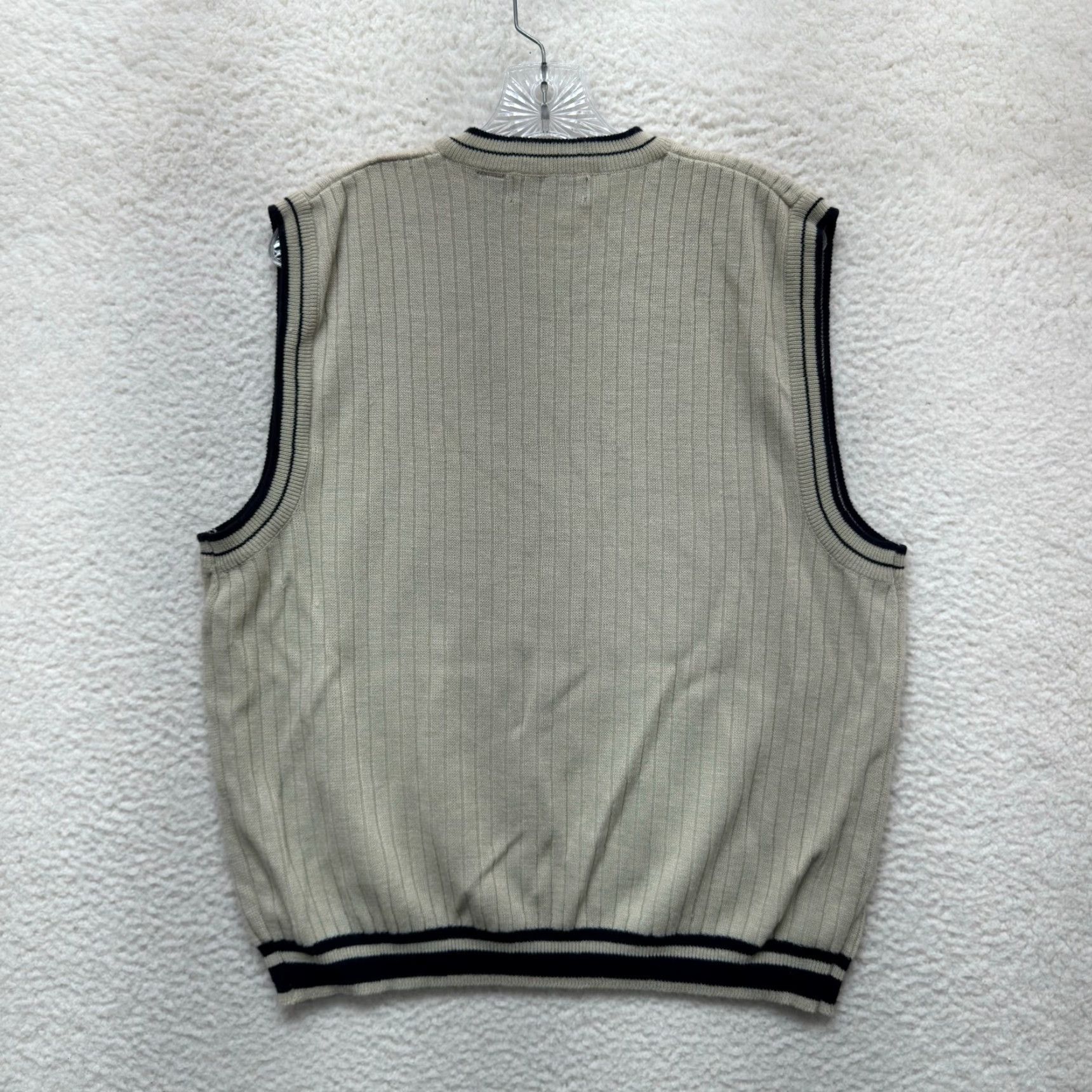 Vintage VINTAGE Xtreme Gear XG Sweater Vest Skater Grunge 90s Y2K Beige Tan Large L Womens/Mens Size US L / EU 52-54 / 3 - 2 Thumbnail