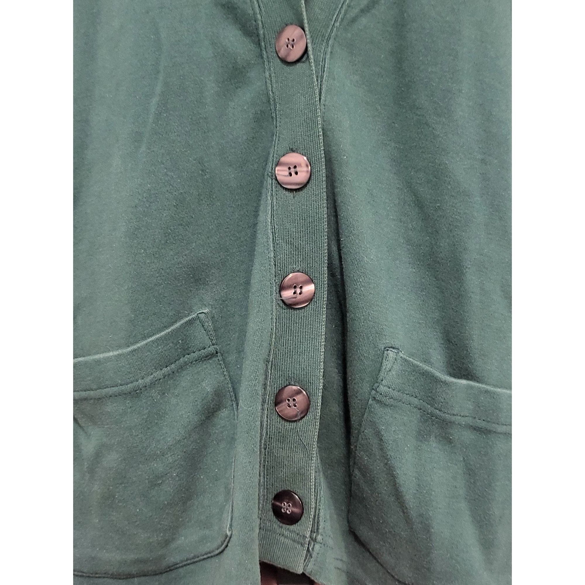 Vintage Vintage Westbound Cardigan Sweater Women Sz M Cotton Green P Size M / US 6-8 / IT 42-44 - 3 Thumbnail