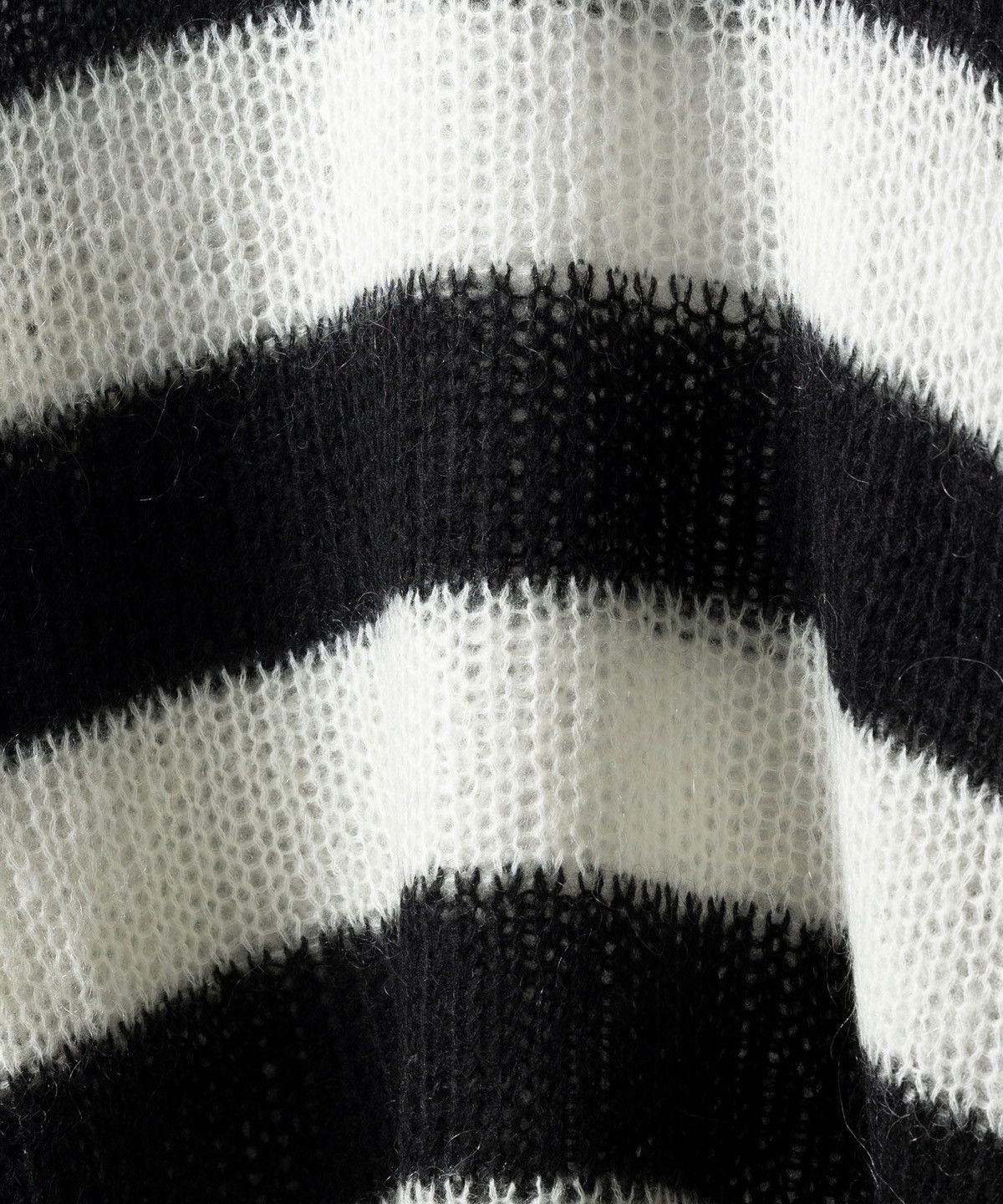 Number (N)ine Number (N)ine Mohair Striped Knit Pullover Sweater Size US L / EU 52-54 / 3 - 5 Thumbnail