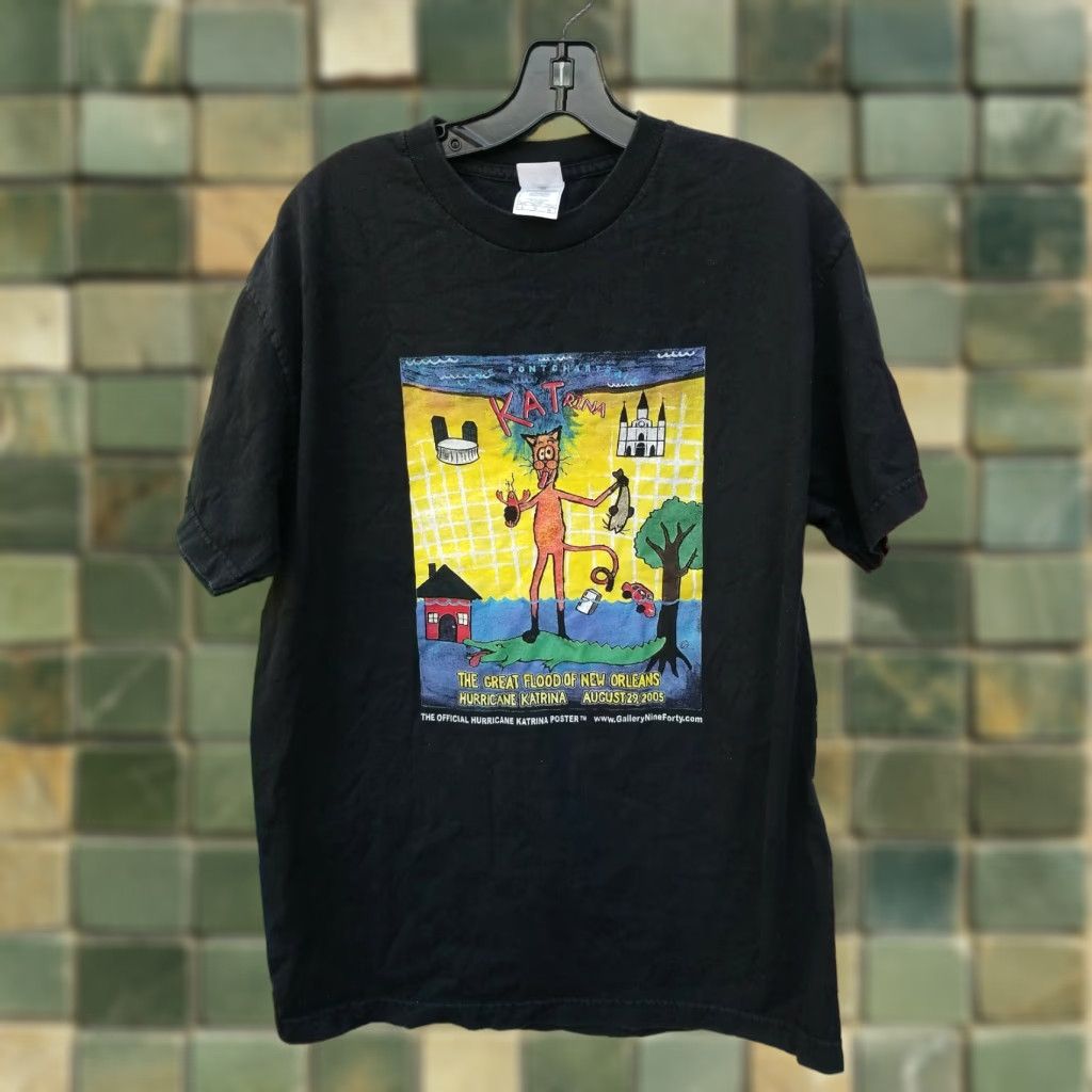 Vintage VINTAGE Hurricane Katrina NEW ORLEANS SHIRT LARGE Size US L / EU 52-54 / 3 - 1 Thumbnail