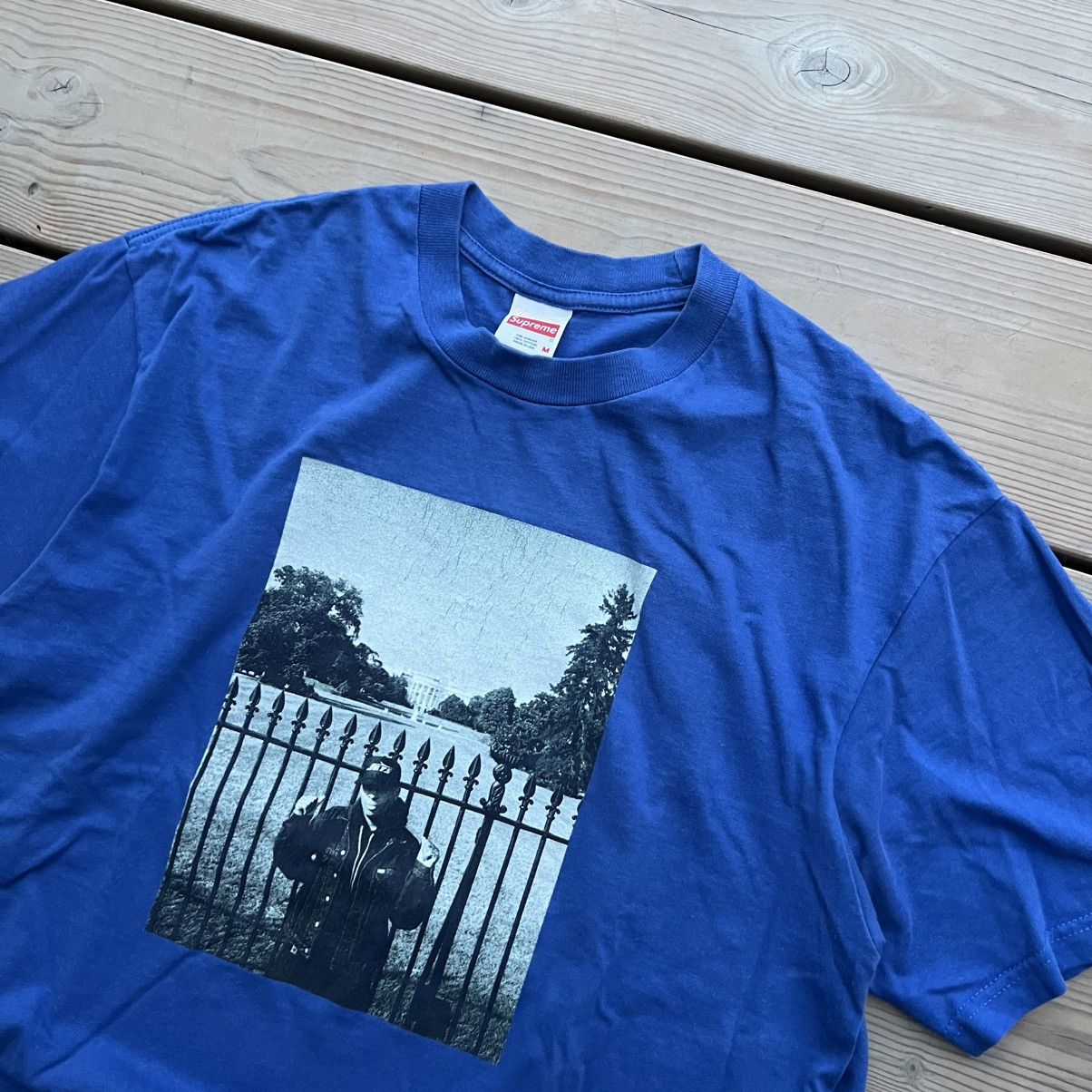Public Enemy × Supreme × Undercover Supreme X Public Enemy X Undercover White House Tee Blue VTG Size US M / EU 48-50 / 2 - 4 Thumbnail