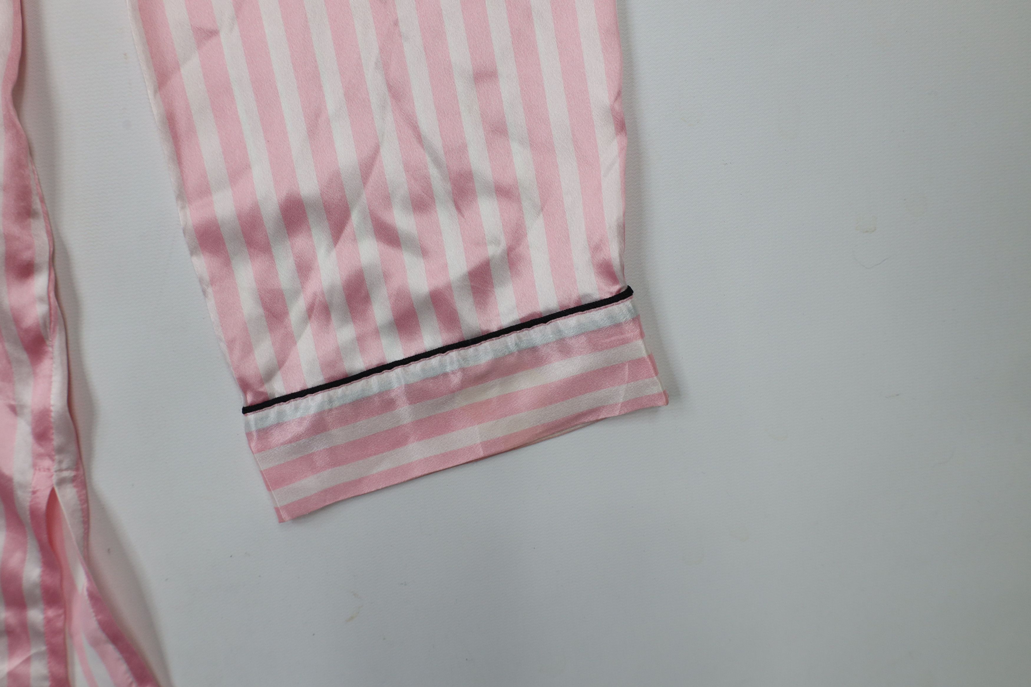 Victoria's Secret × Vintage Vintage Victoria's Secret Silky Polyester Striped Pajamas Size L / US 10 / IT 46 - 5 Thumbnail