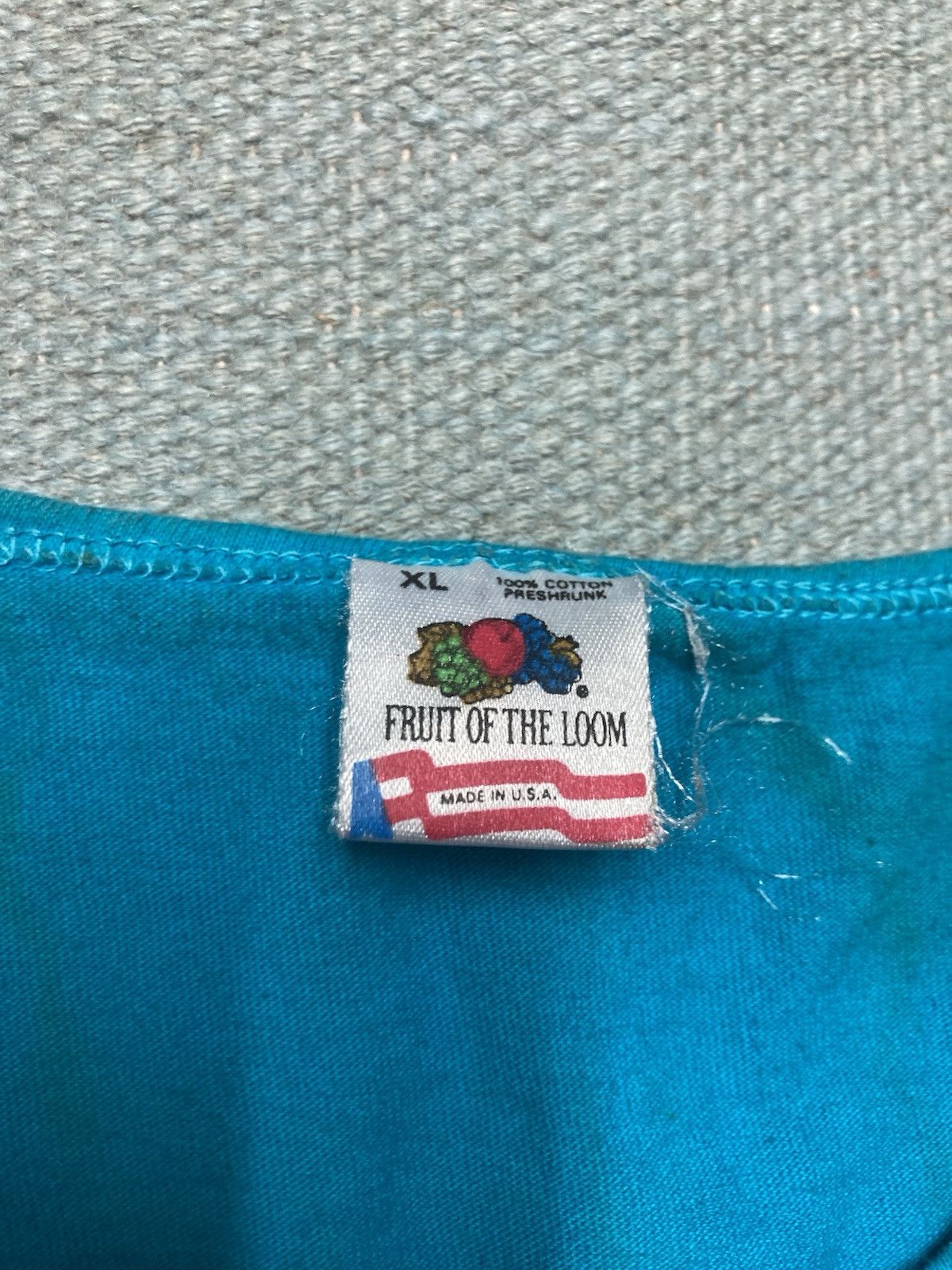 Fruit Of The Loom × Vintage 90s tank top shirt fruit of the loom stained grunge beach XL Size US XL / EU 56 / 4 - 5 Thumbnail