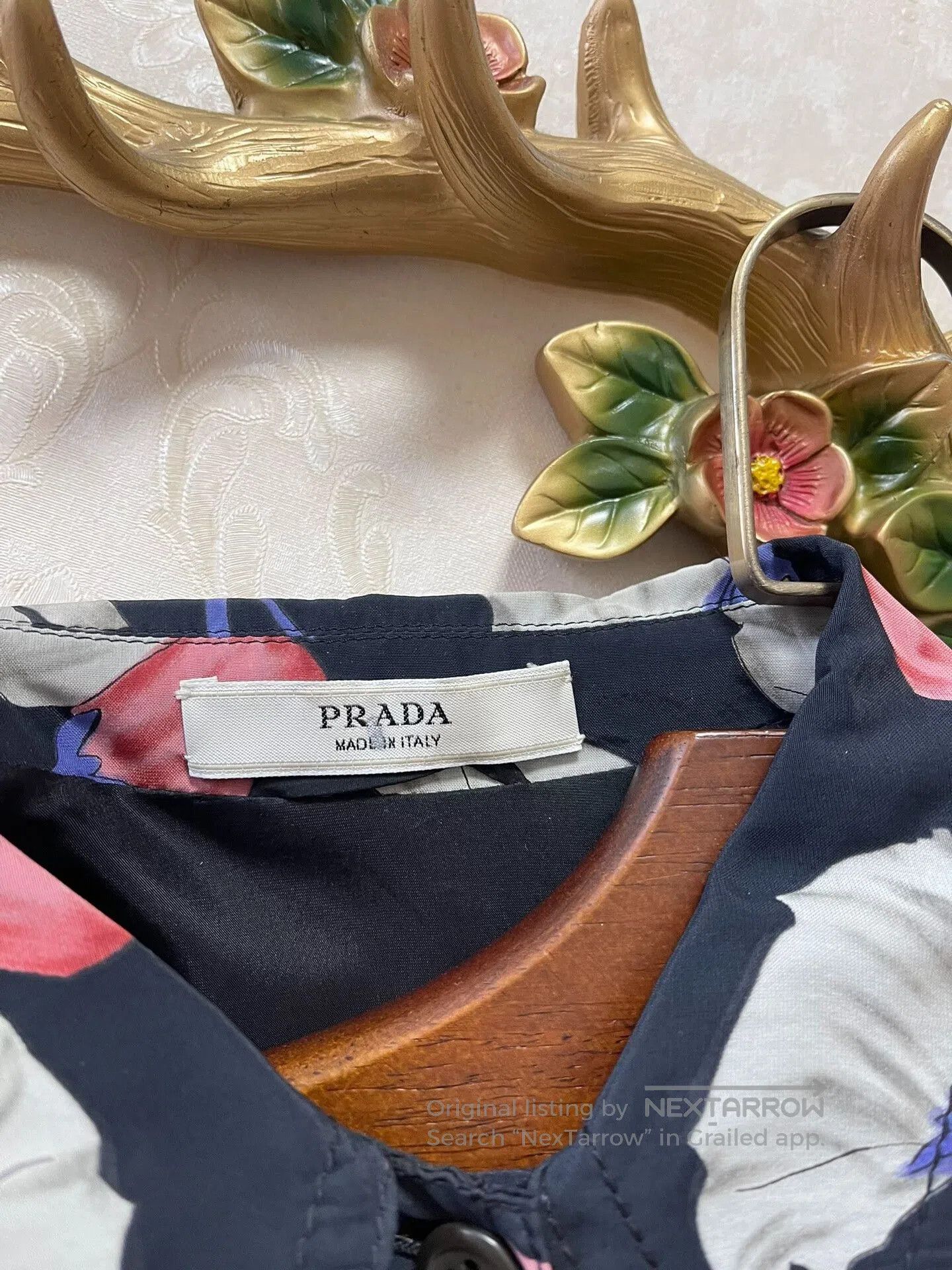 Prada Prada Runway Floral Print Coat. Size M / US 6-8 / IT 42-44 - 4 Thumbnail