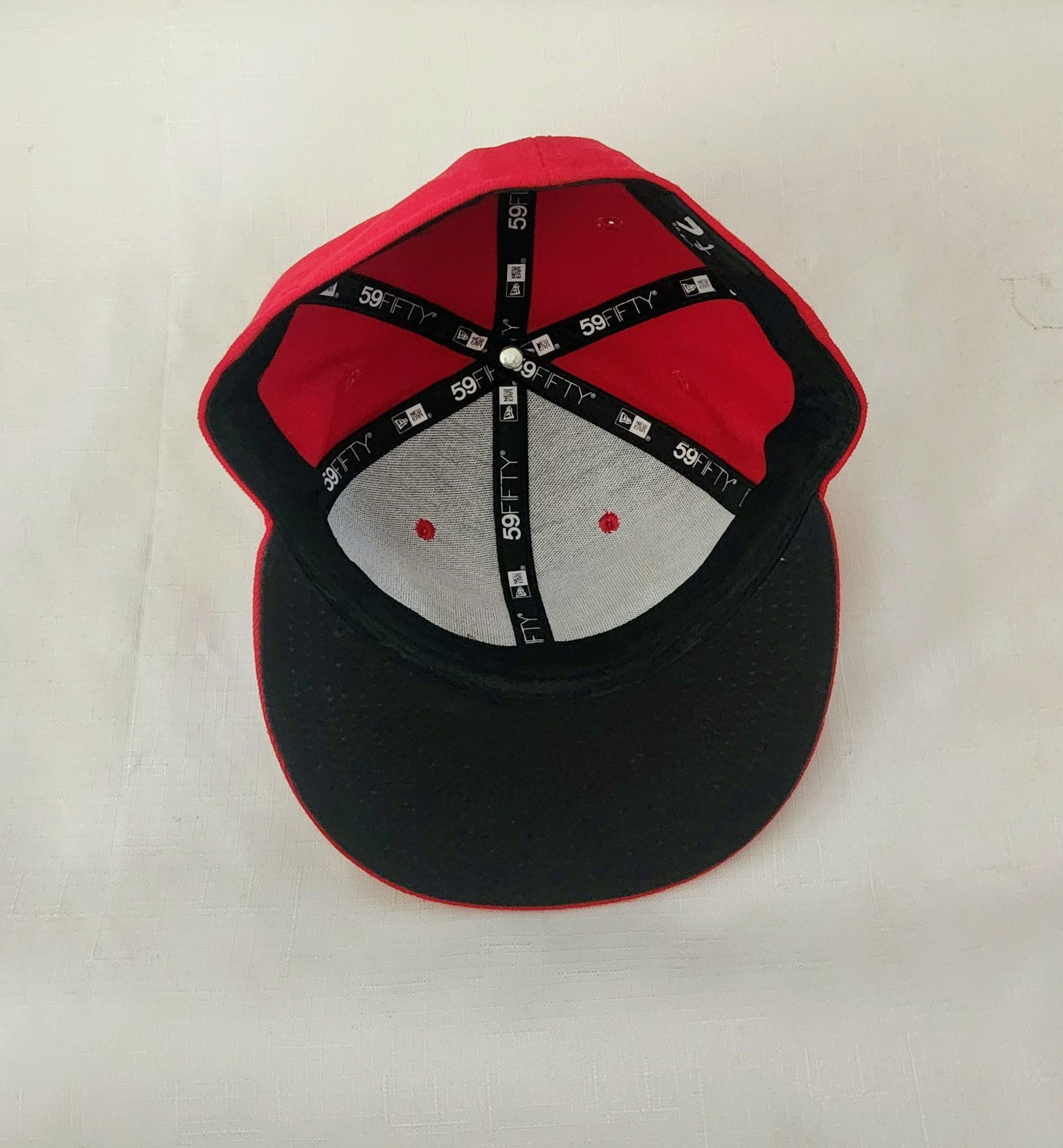 New Era New Era X Chicago Dogs Hat Cap Fitted Home Red 59Fifty 7 1/8 Size ONE SIZE - 6 Thumbnail