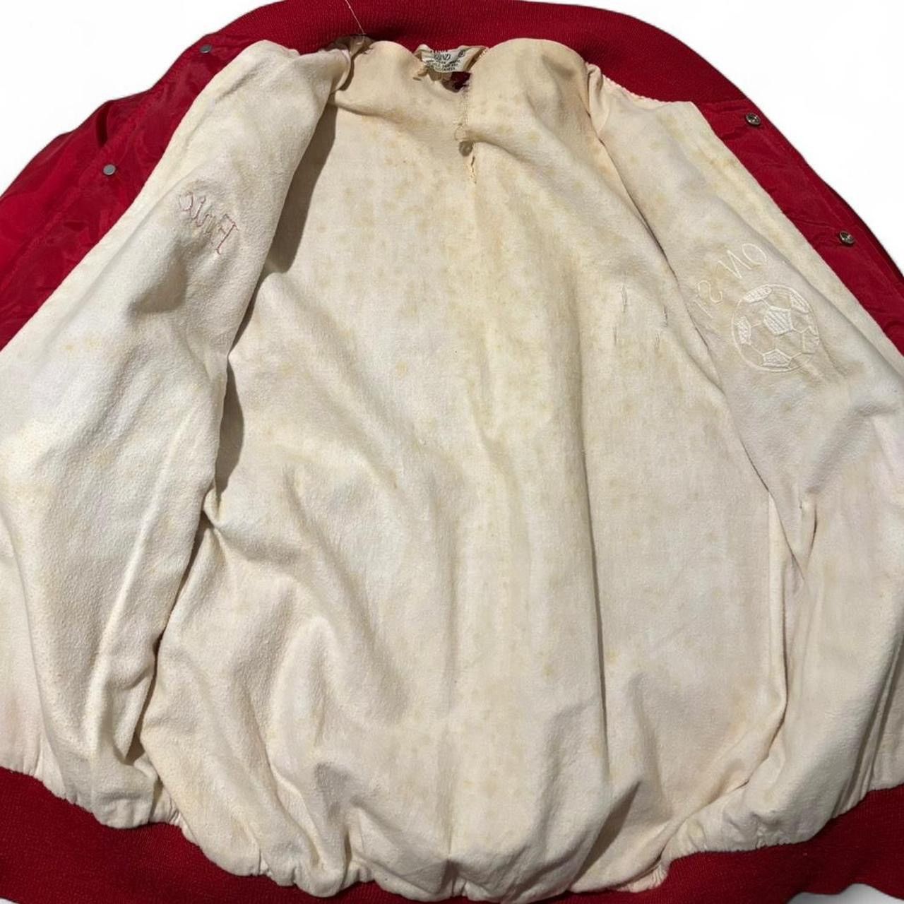 Vintage Vintage 70s Red Nylon Boxy Button-Up Varsity Jacket Size US S / EU 44-46 / 1 - 7 Thumbnail