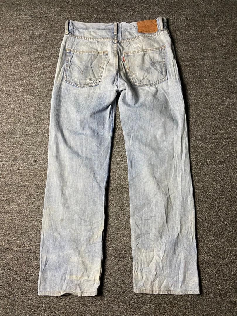 Levi's Levis Strauss Co. Distressed Denim Jeans (157) Size US 32 / EU 48 - 2 Thumbnail