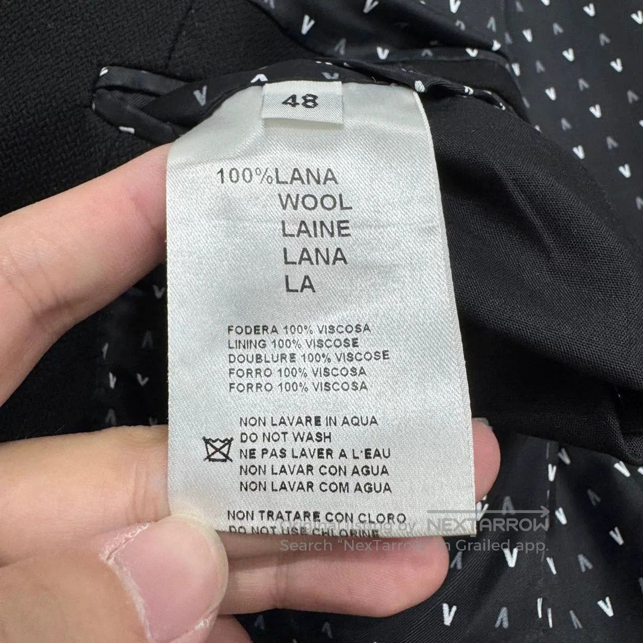 Versace VERSACE V-print Lining Wool Blazer. Size US M / EU 48-50 / 2 - 3 Thumbnail