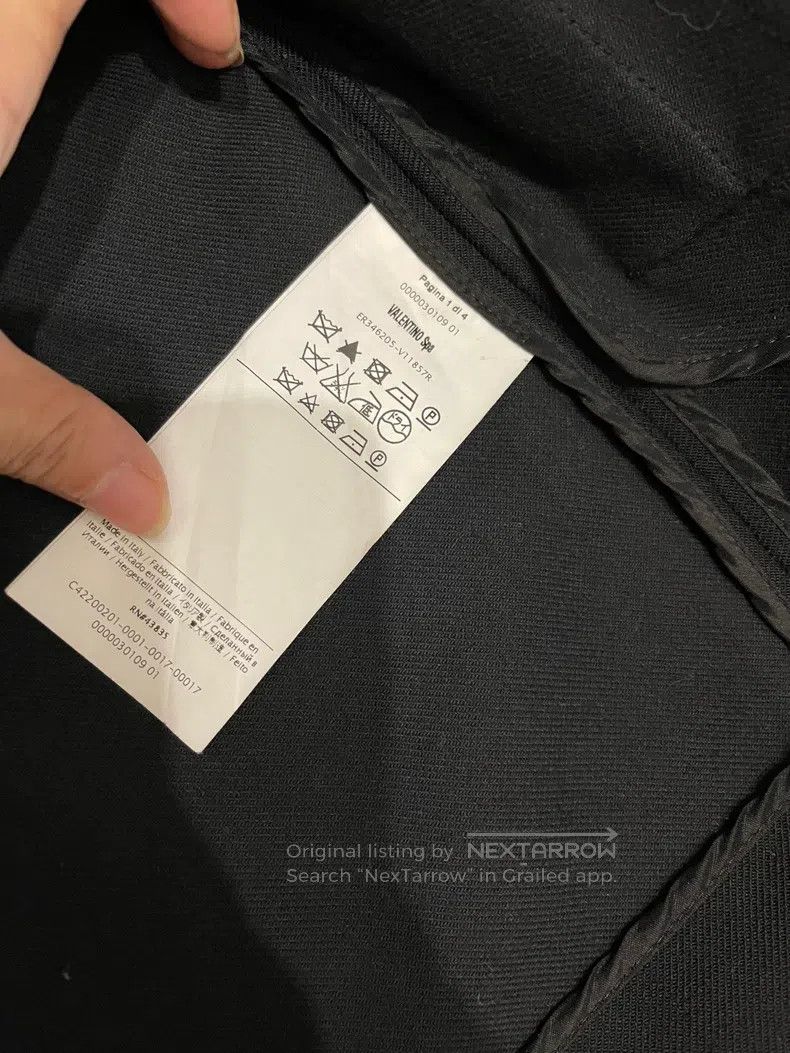 Valentino Valentino Black Double wool slanted Size S / US 4 / IT 40 - 5 Thumbnail