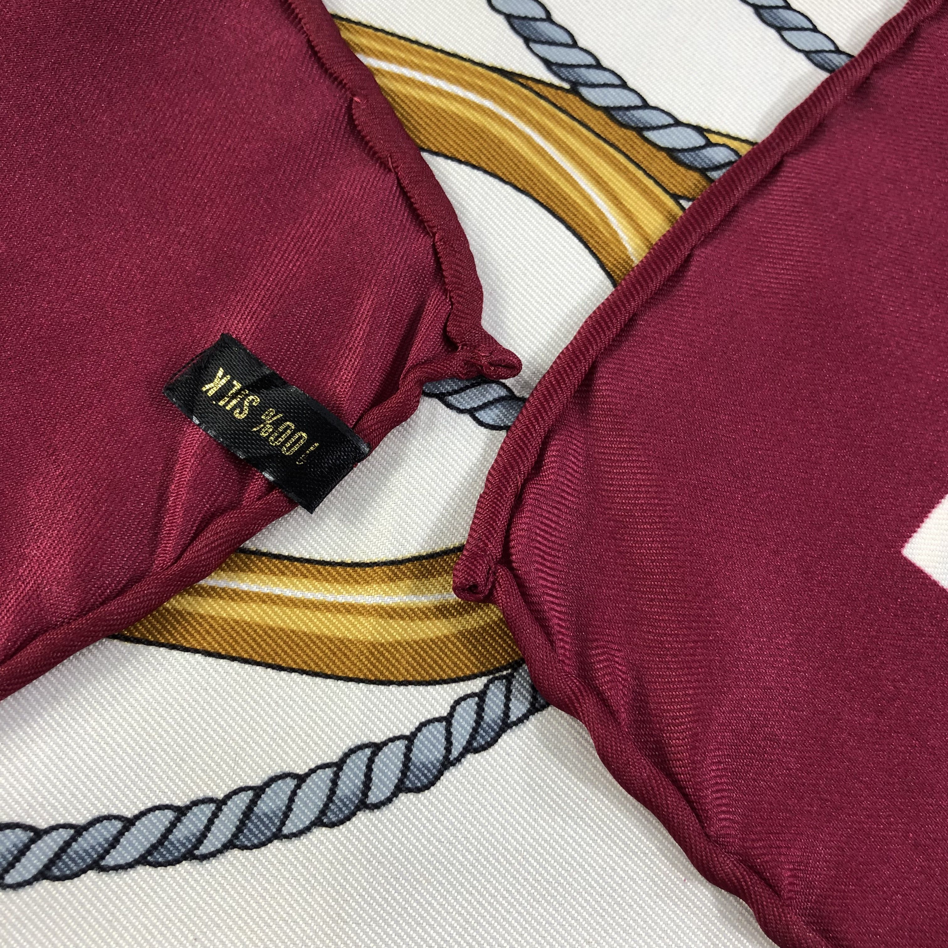 Japanese Brand Vintage Wrede Jaroblibris Luxury Had Rolled Silk Scarf M705 Size ONE SIZE - 5 Thumbnail