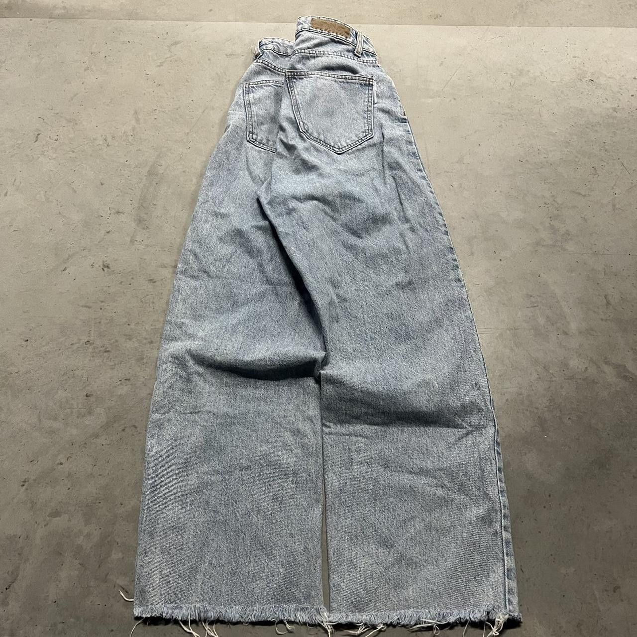 Japanese Brand × Vintage Vintage Y2K/2000s Baggy Wideleg Light wash denim jeans! Size US 28 / EU 44 - 5 Thumbnail