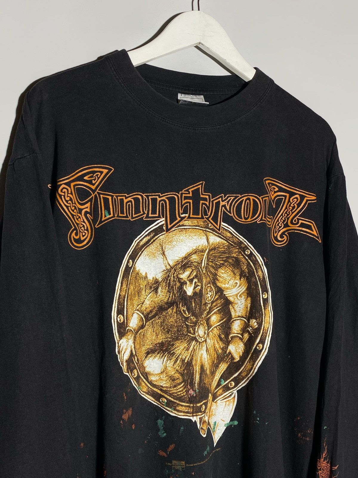 Band Tees Vintage 2000 Finntrolz Black Metal Band Long Sleeve Tee Size US XL / EU 56 / 4 - 3 Thumbnail