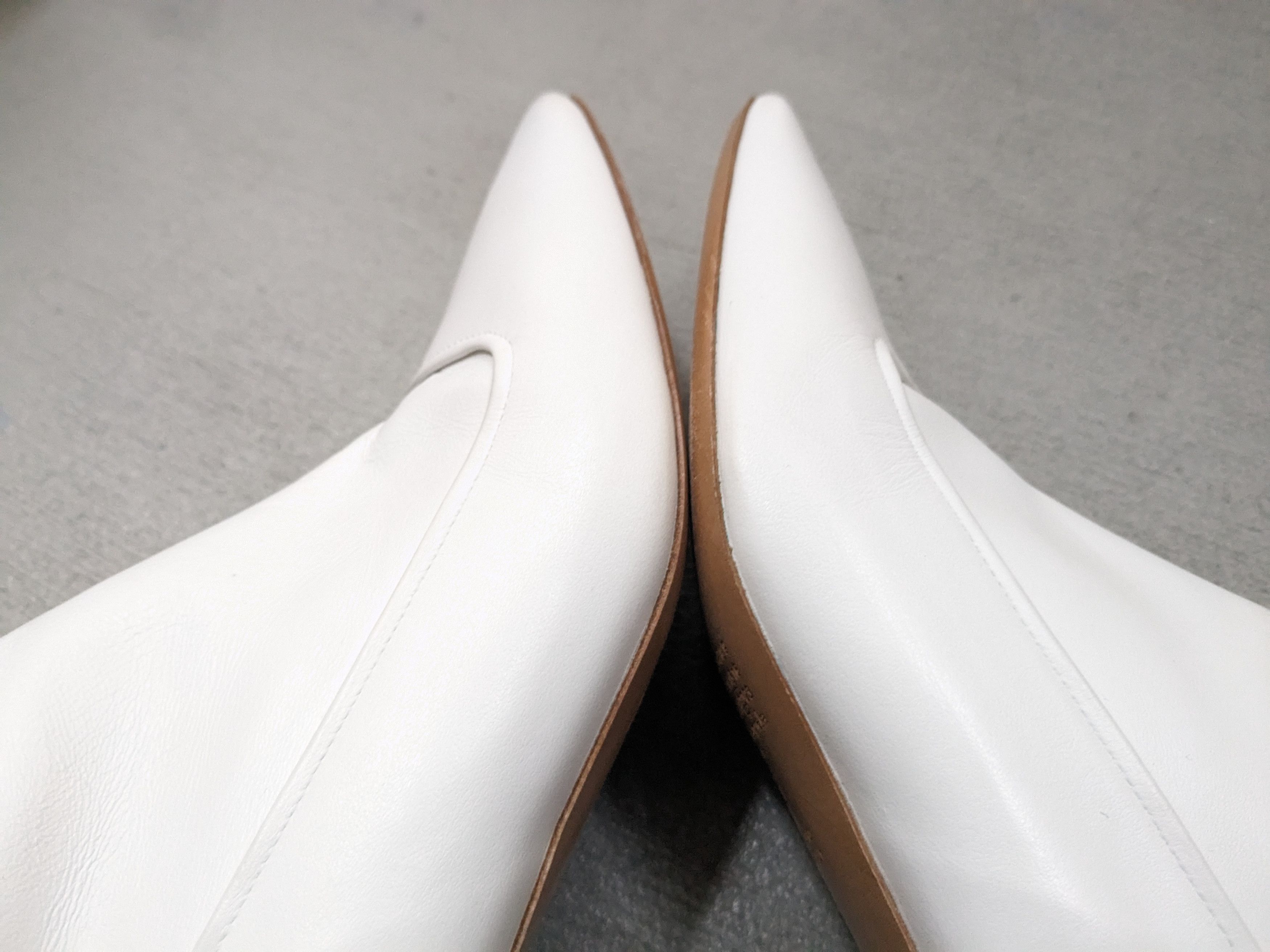 Maison Margiela Maison Margiela Boots Heels White Leather 7 40 Side Zip Size US 7 / EU 40 - 5 Thumbnail