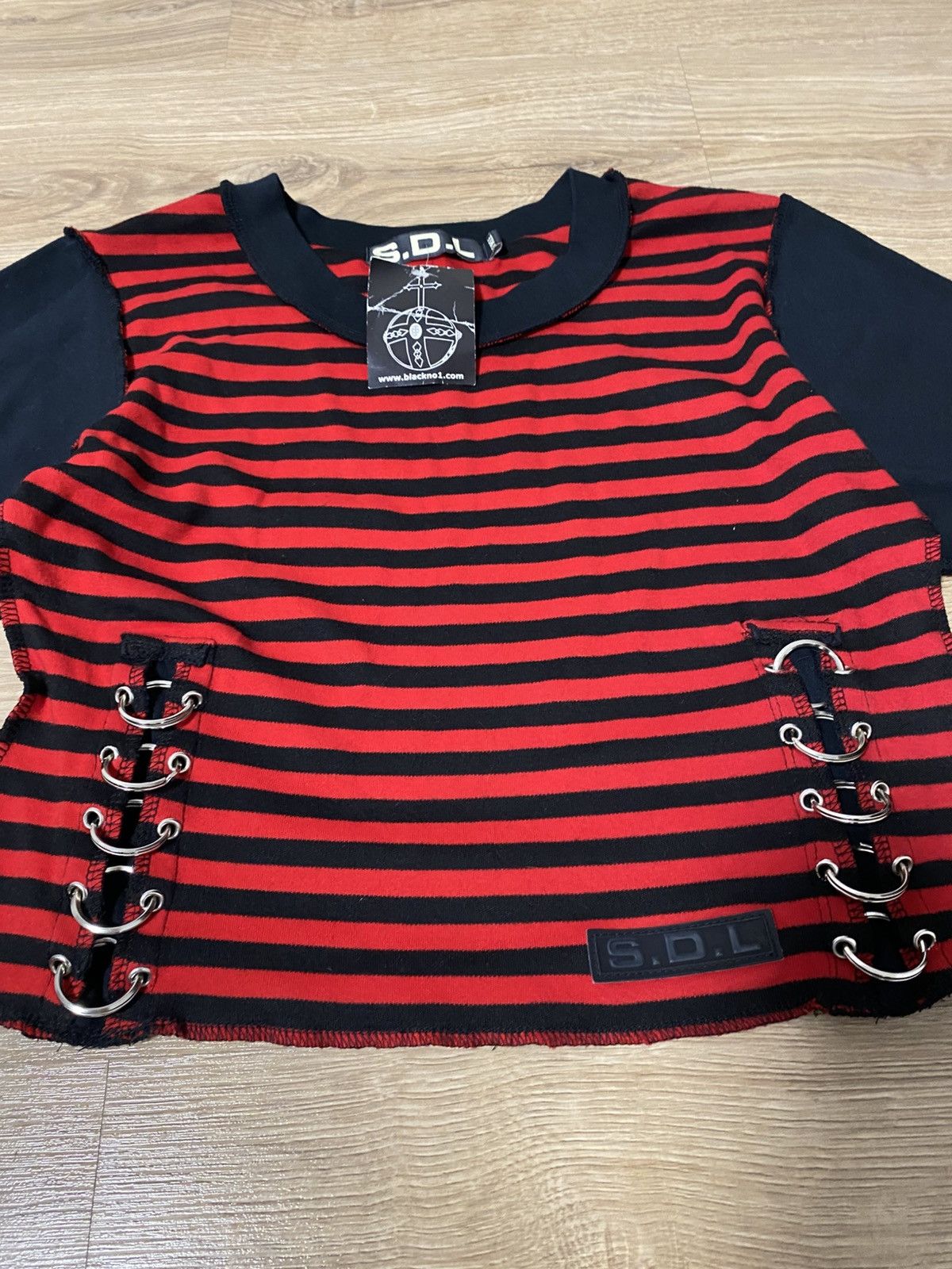 20471120 Rare Punk Stripe Long Sleeve T-shirt Vivienne Westwood Style Size S / US 4 / IT 40 - 2 Thumbnail