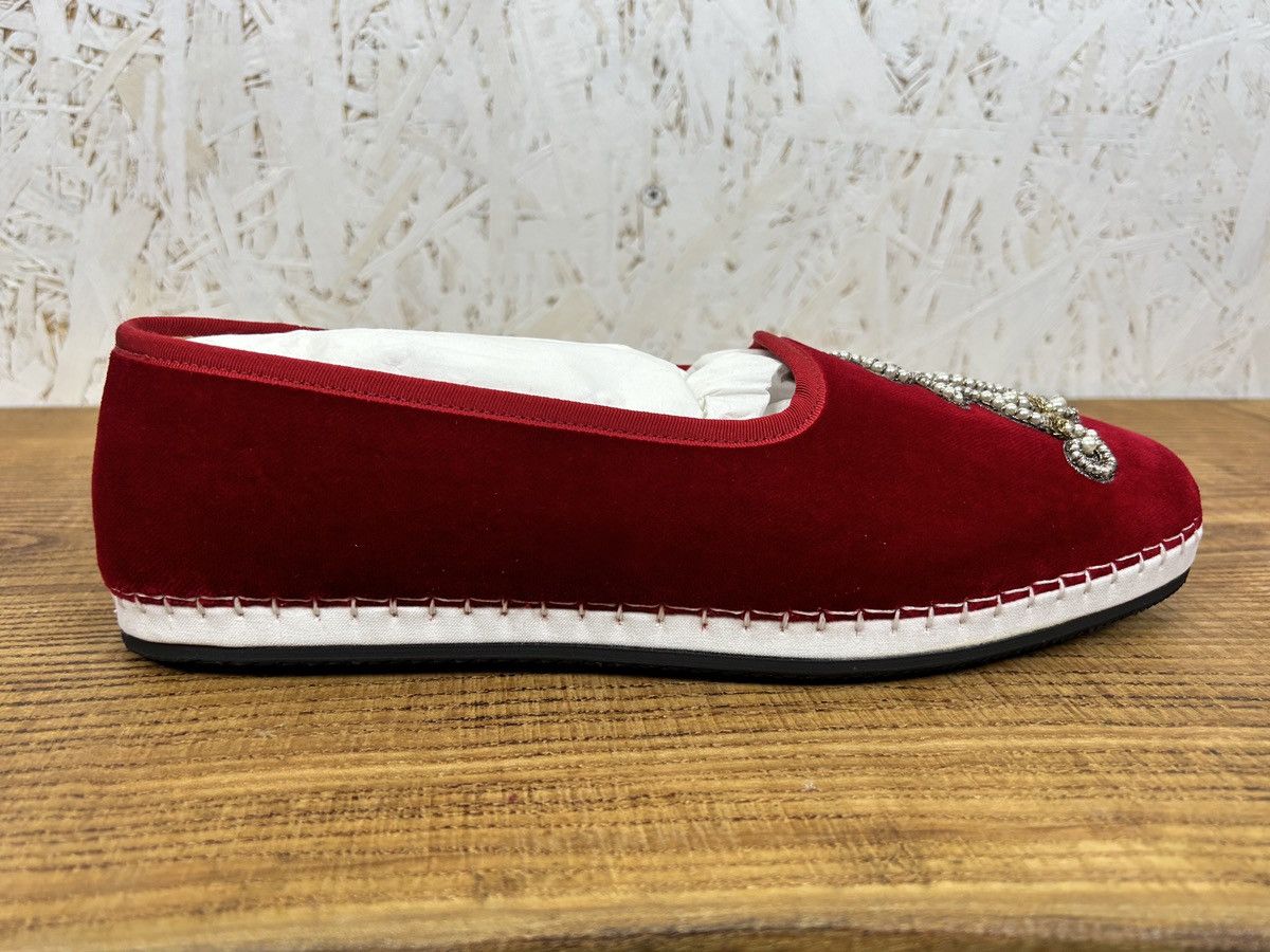 Gucci Gucci Velvet Loafers Low Top Shoes Sneakers Red 8.5 US Size US 8.5 / EU 41-42 - 5 Thumbnail