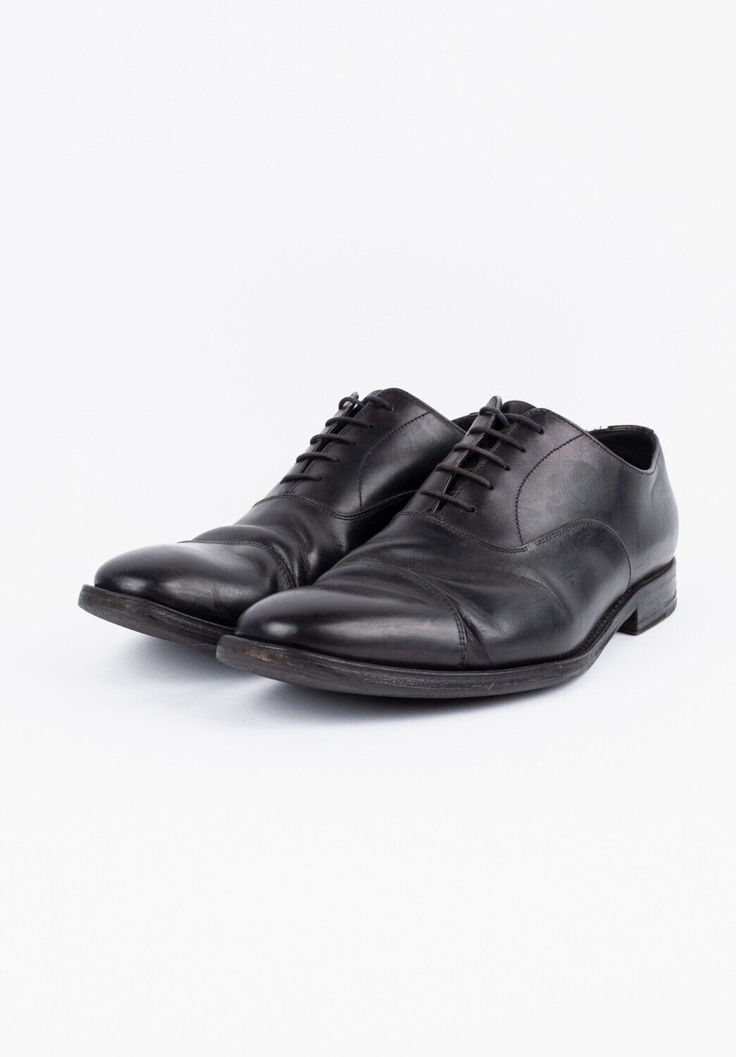 Prada Original Prada Men Shoes Black US8.5 EU41.5 H5152 Size US 8.5 / EU 41-42 - 1 Thumbnail