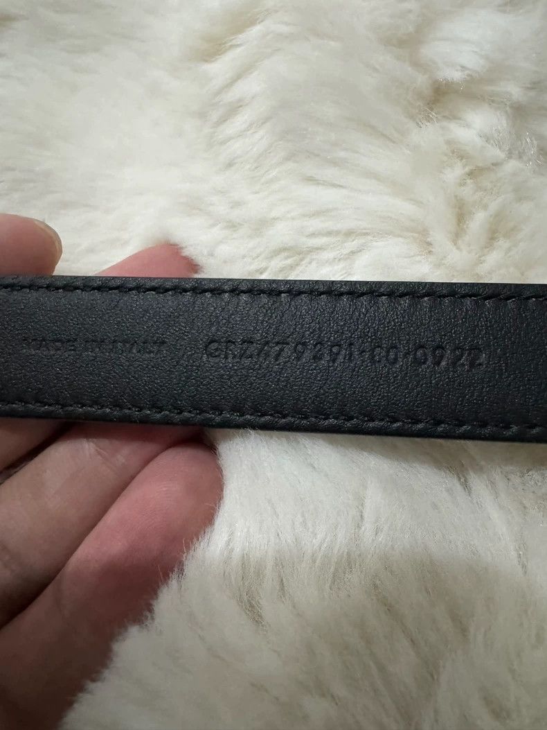 Saint Laurent Paris Saint Laurent Paris New logo black and silver belt Size ONE SIZE - 8 Thumbnail