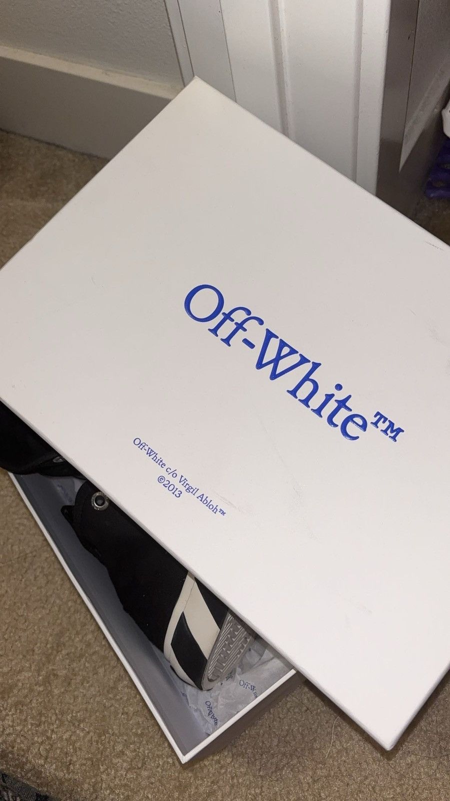 Off-White off-white vulcanized mid canvas black/white Size US 8 / IT 38 - 9 Thumbnail