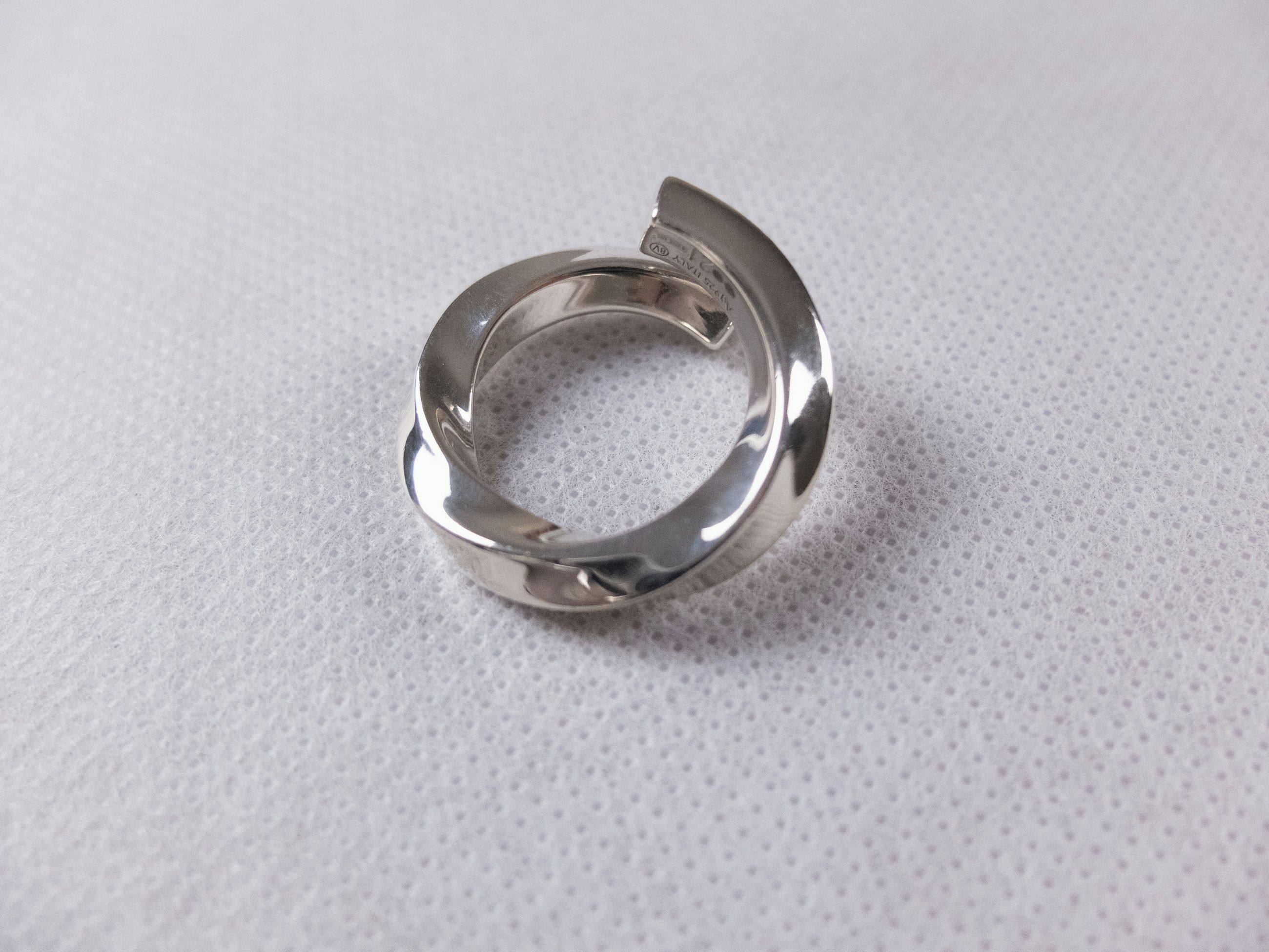 Bottega Veneta BOTTEGA VENETA Sterling silver coil round ring 9.5 21 q Size ONE SIZE - 4 Thumbnail