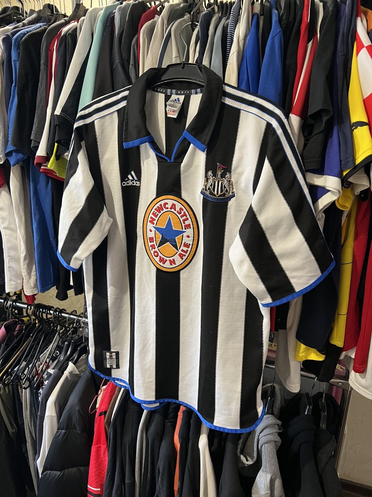 Adidas × Vintage 1999/2000 VINTAGE ADIDAS NEWCASTLE UNITED HOME FOOTBAL SHIRT Size US L / EU 52-54 / 3 - 2 Thumbnail