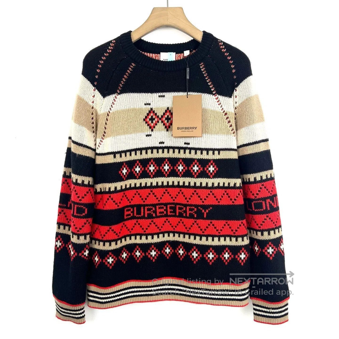 Burberry Burberry Men's Retro Cashmere Crewneck Sweater. Size US S / EU 44-46 / 1 - 1 Thumbnail