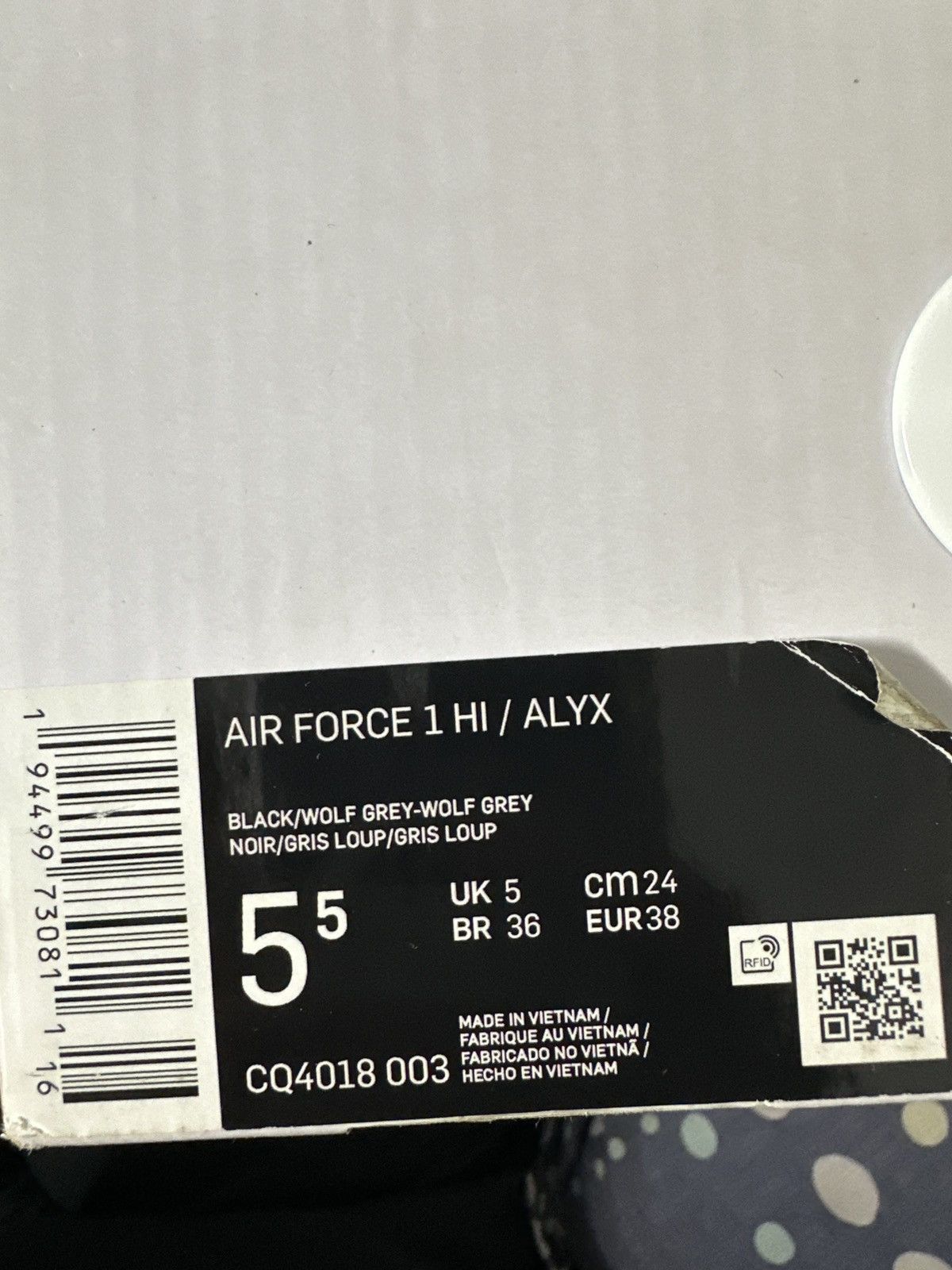1017 ALYX 9SM × Nike Nike Air Force alyx Size US 6 / EU 39 - 8 Thumbnail