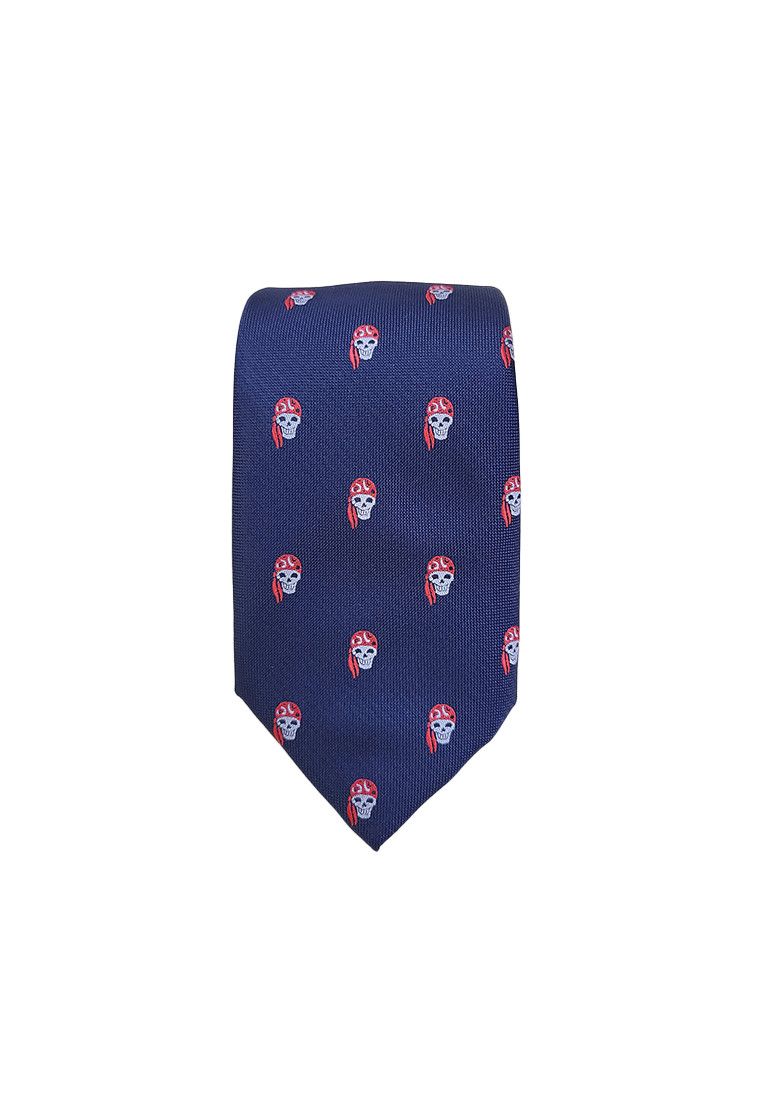 The Unbranded Brand Blue Pirate Pattern Men Tie Necktie Size ONE SIZE - 4 Thumbnail