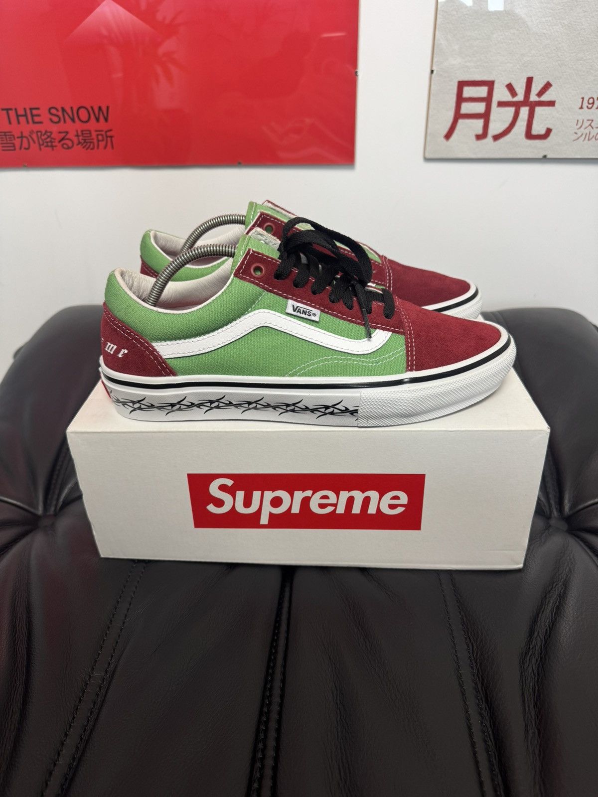 Supreme × Vans shoes VANS x SUPREME Old Skool PRO Iridescent
