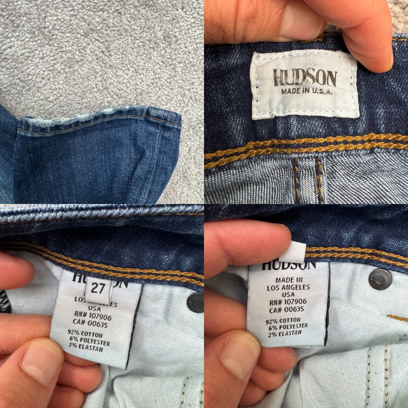Hudson Hudson Nicole Mid Rise Ankle Jeans Womens 27 Slim Fit Medium Wash 30x29 Blue Streetwear Size 30" / US 8 / IT 44 - 8 Thumbnail