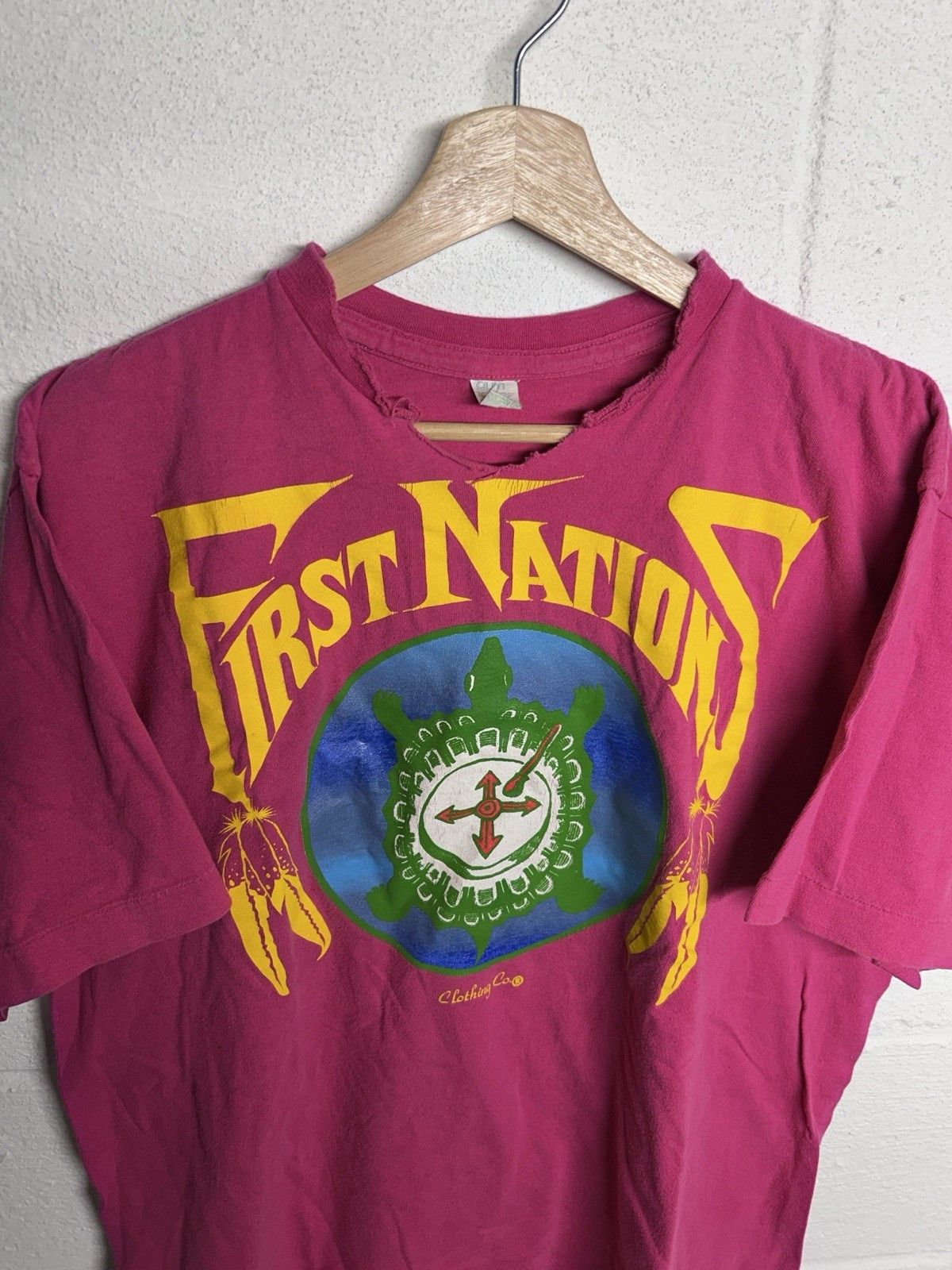 Native Vintage 90’s First Nations Native Nature T-Shirt Size XL Size US XL / EU 56 / 4 - 2 Thumbnail