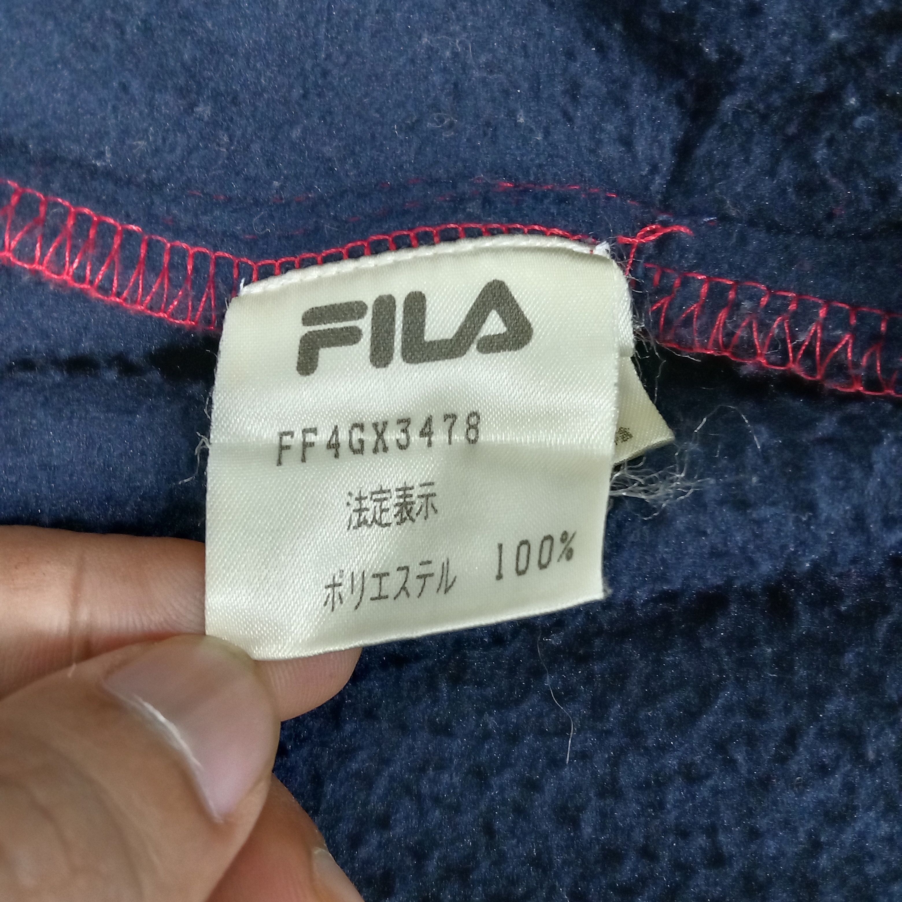 Fila × Vintage Fila Italian Sport Style Big Logo Polar Fleece Sweatshirt Size US XL / EU 56 / 4 - 8 Thumbnail