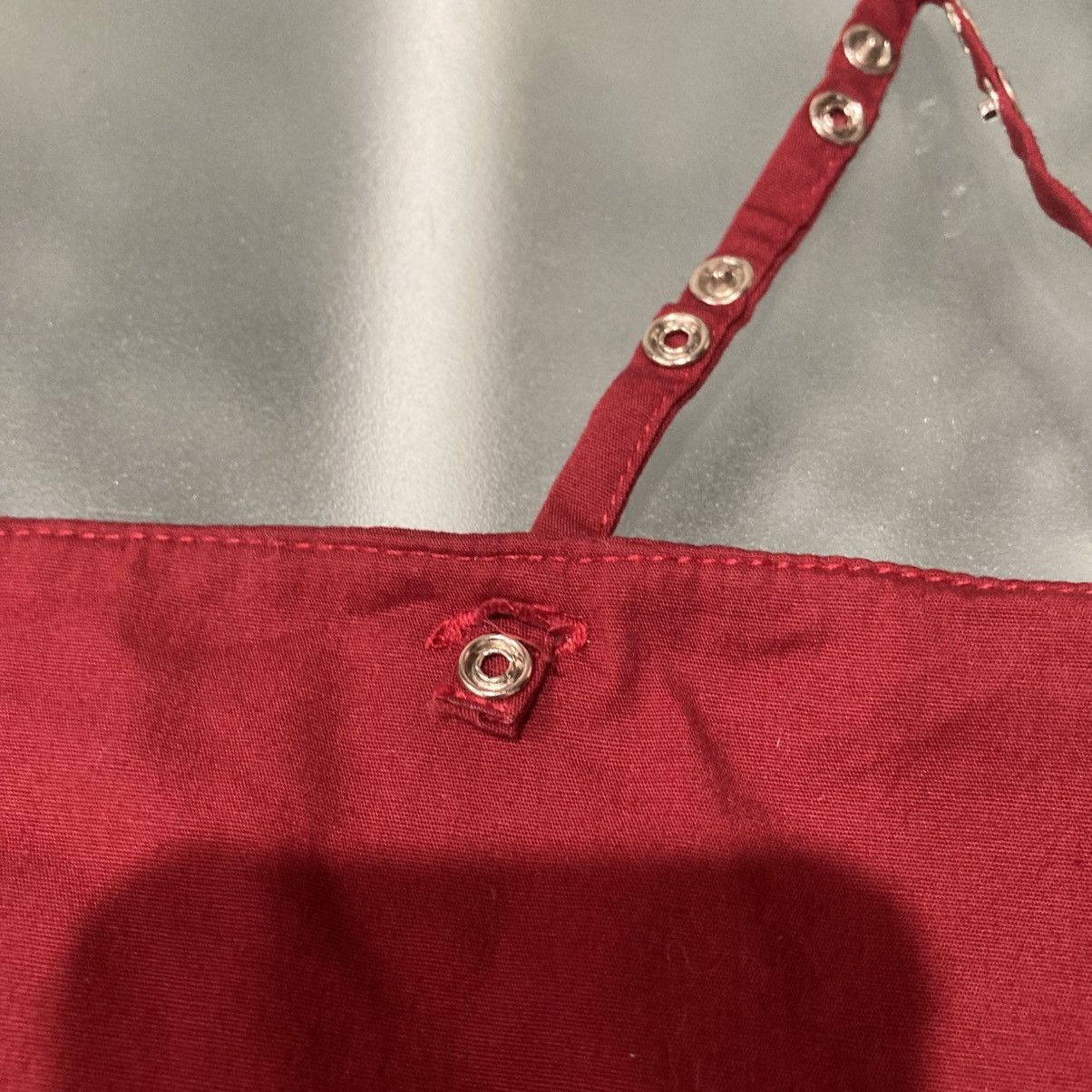 Japanese Brand 1-of-1 Runway Red Cotton Cami Top Japanese Archive Y2K Size S / US 4 / IT 40 - 14 Thumbnail