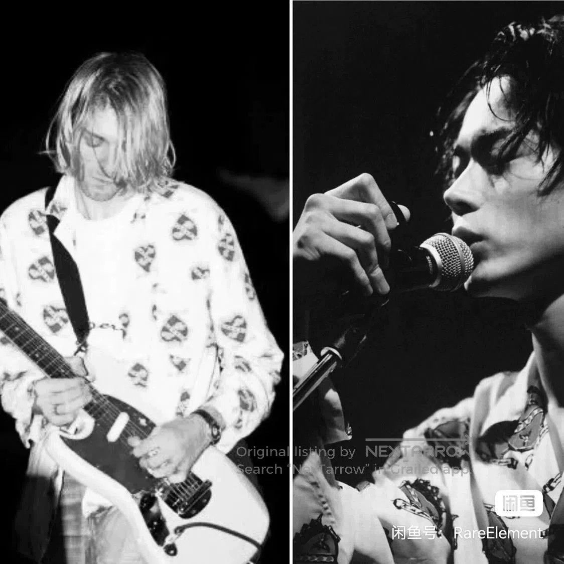 Number (N)ine Kurt Cobain Crown Heart Short Sleeve Shirt. Size US M / EU 48-50 / 2 - 3 Thumbnail