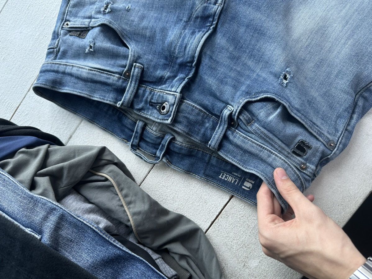 G-Star 🚨PUNK G STAR OPIUM SKINNY 96 BLUE MENS JEANS Y2k BIKER Size US 32 / EU 48 - 2 Thumbnail