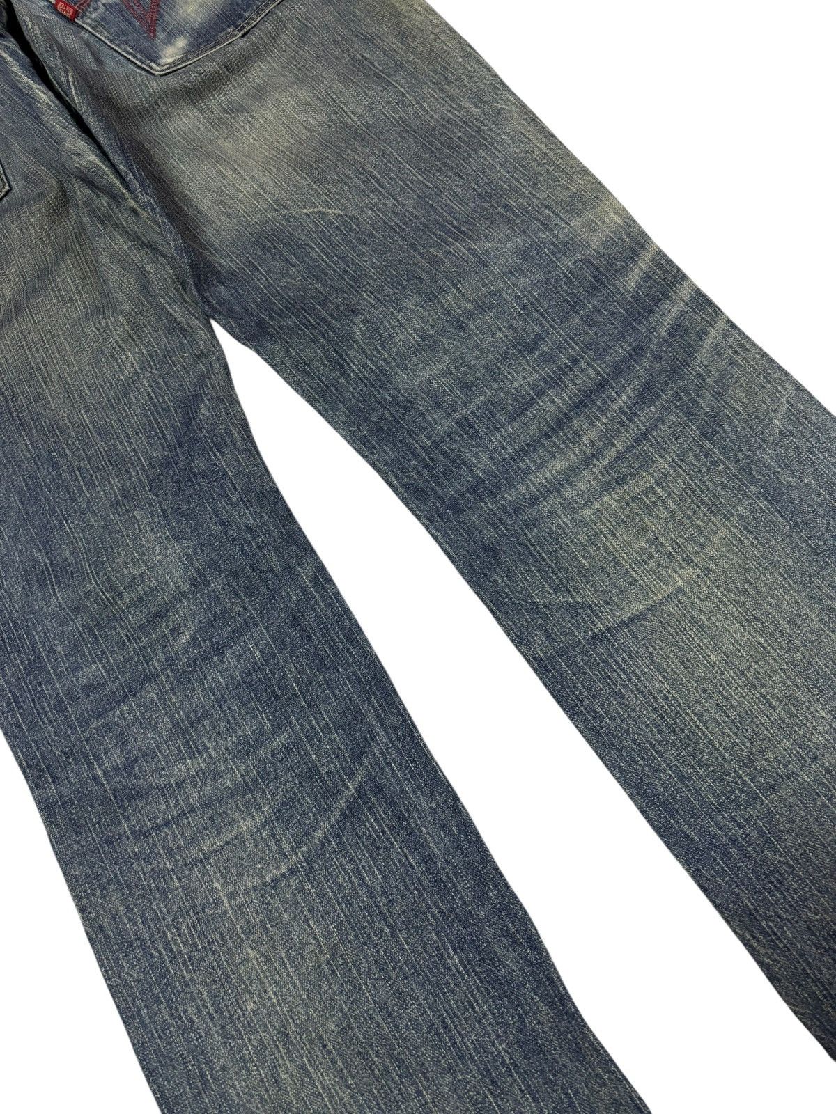 Edwin Vtg Edwin Blue Trip Japan Distressed Jeans Size US 30 / EU 46 - 7 Thumbnail