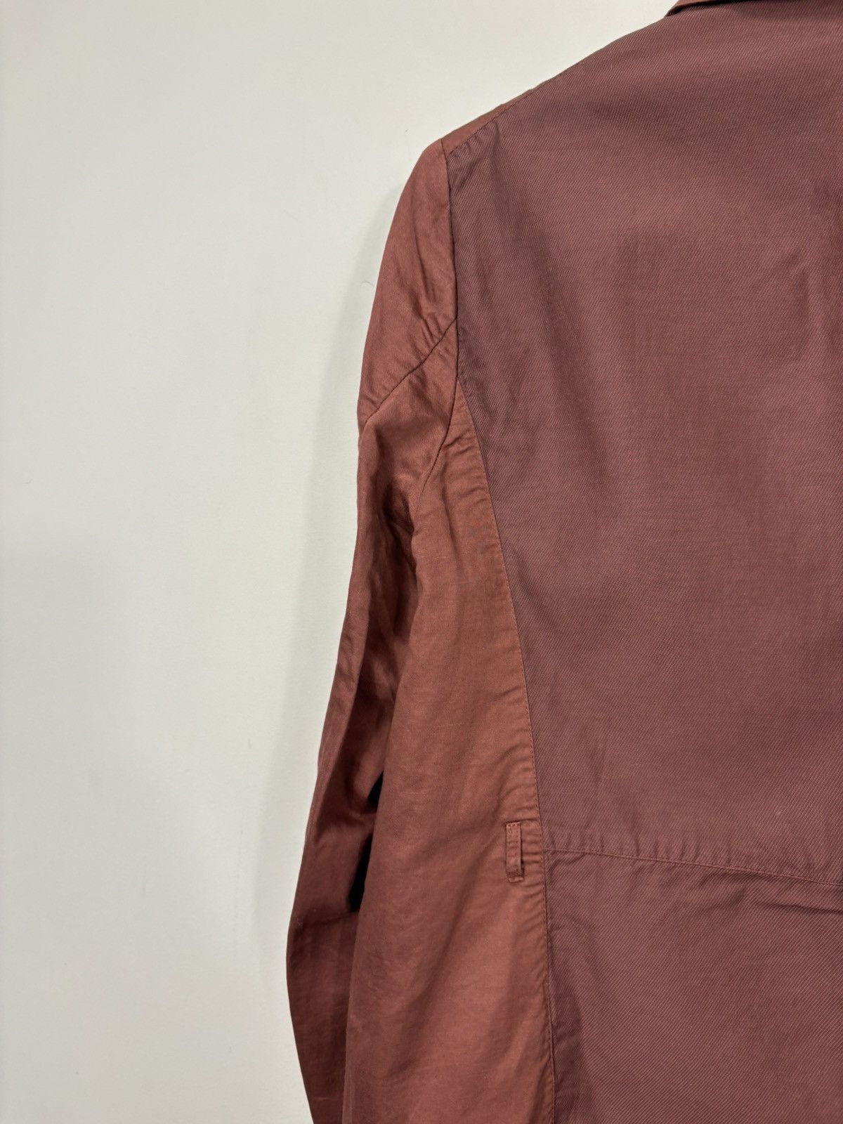 hannes roether Hannes Roether NEW Rust Cotton Linen Luxury Blazer Jacket Size M / US 6-8 / IT 42-44 - 22 Thumbnail