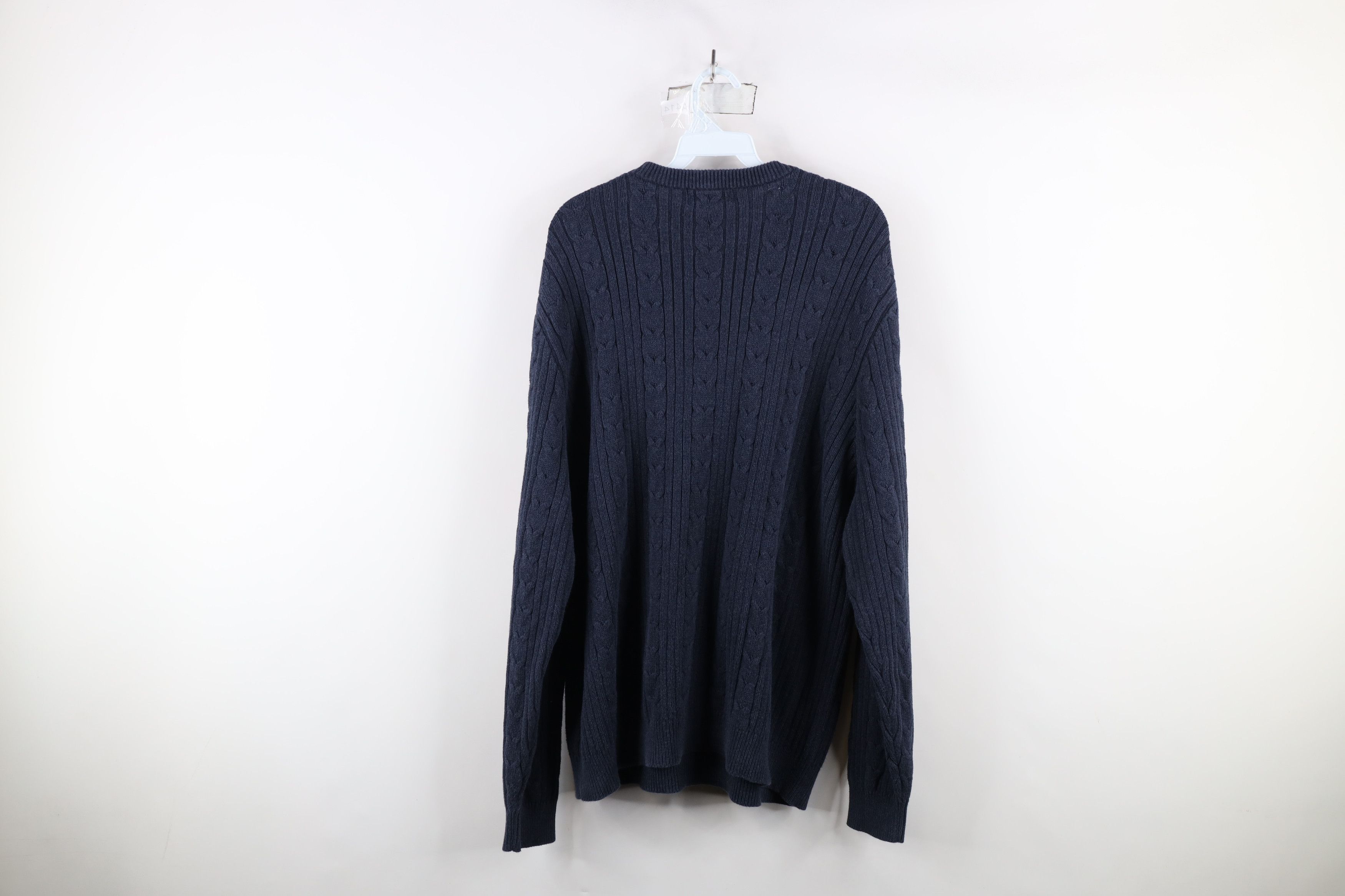 Eddie Bauer × Vintage Vintage Eddie Bauer Ribbed Knit Crewneck Sweater Cotton Size US XL / EU 56 / 4 - 8 Thumbnail
