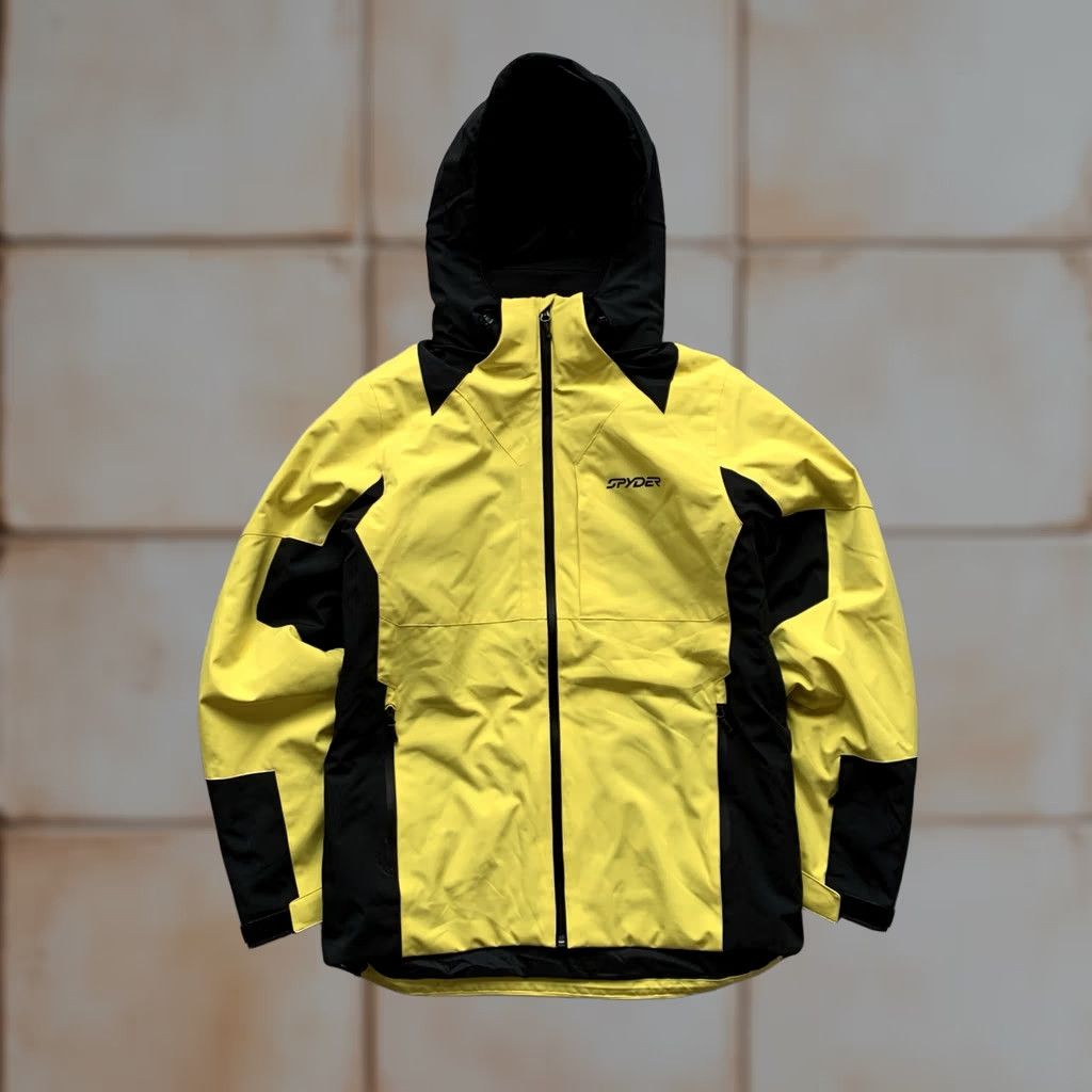 Spyder SPYDER CONTACT Jacket Men S Ski Yellow Black Polyester Full Zip Puffer 90s Theme Varsity Size US S / EU 44-46 / 1 - 1 Thumbnail