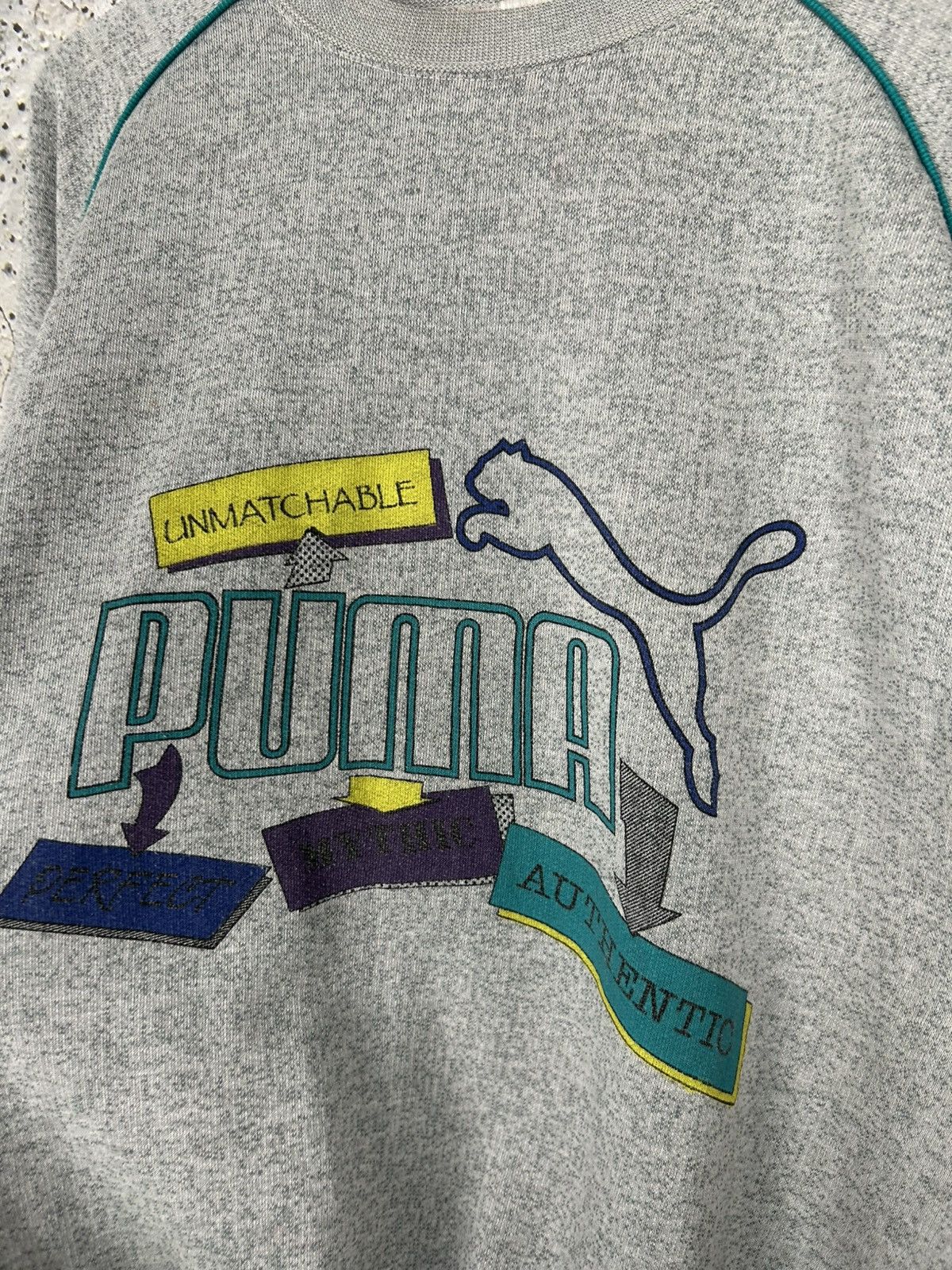 Puma Puma Vintage 90s Sportswear Archive Crewneck Boxy Fit Size US L / EU 52-54 / 3 - 3 Thumbnail