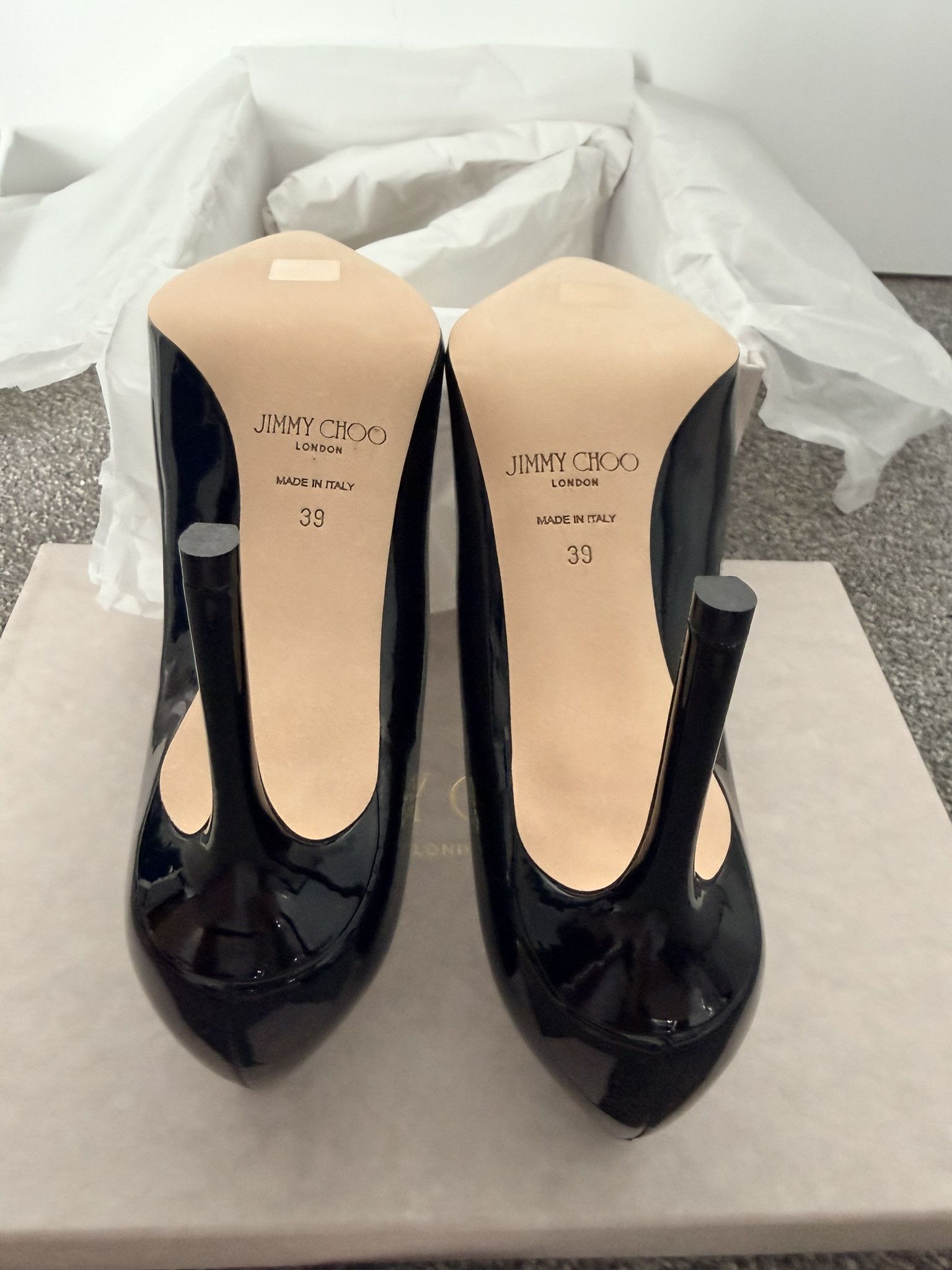 Jimmy Choo Jimmy Choo Romy 85 Black Size US 9 / IT 39 - 6 Thumbnail