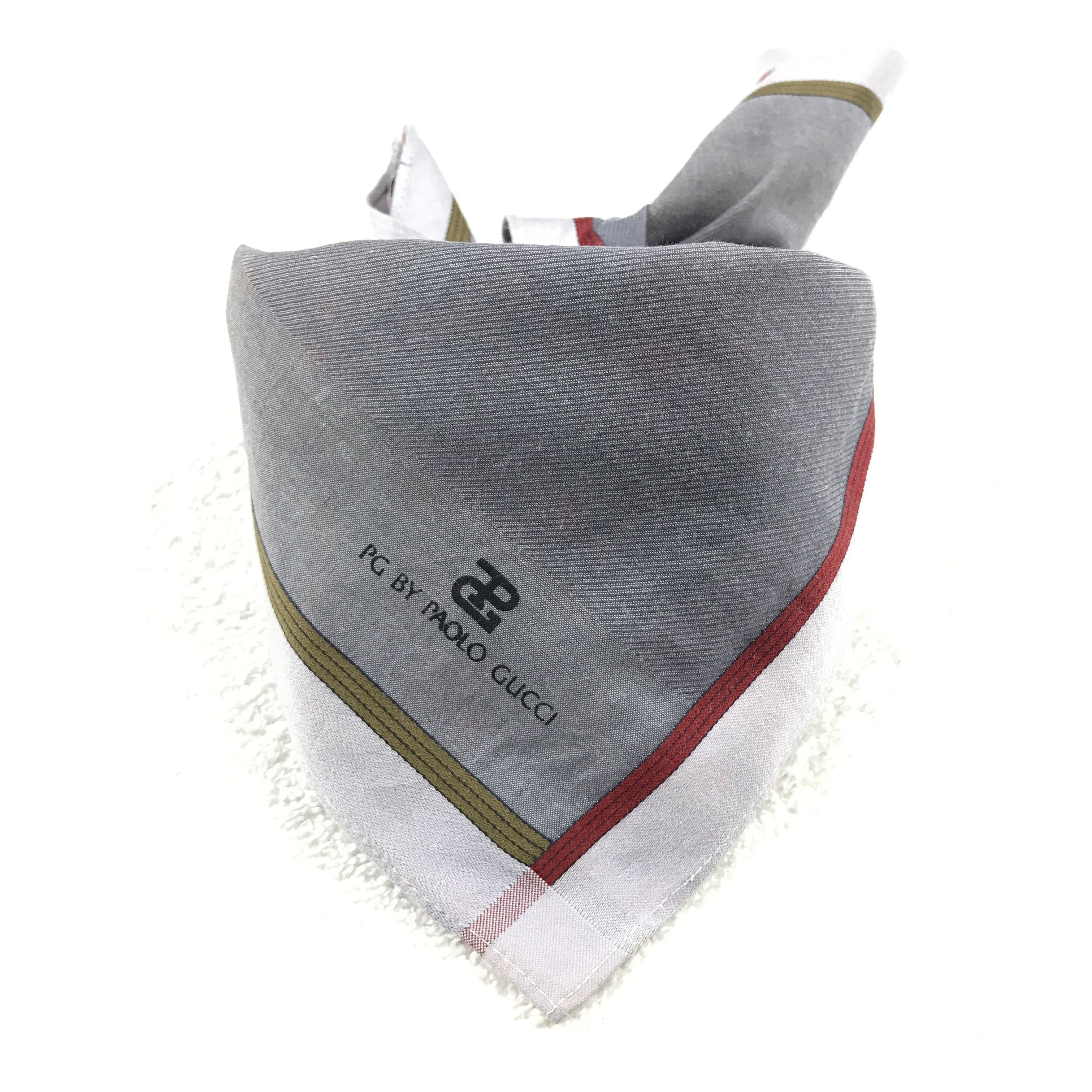 Paolo Gucci × Vintage Vintage Paolo Gucci Bandana Neckerchief Handkerchief Size ONE SIZE - 4 Thumbnail