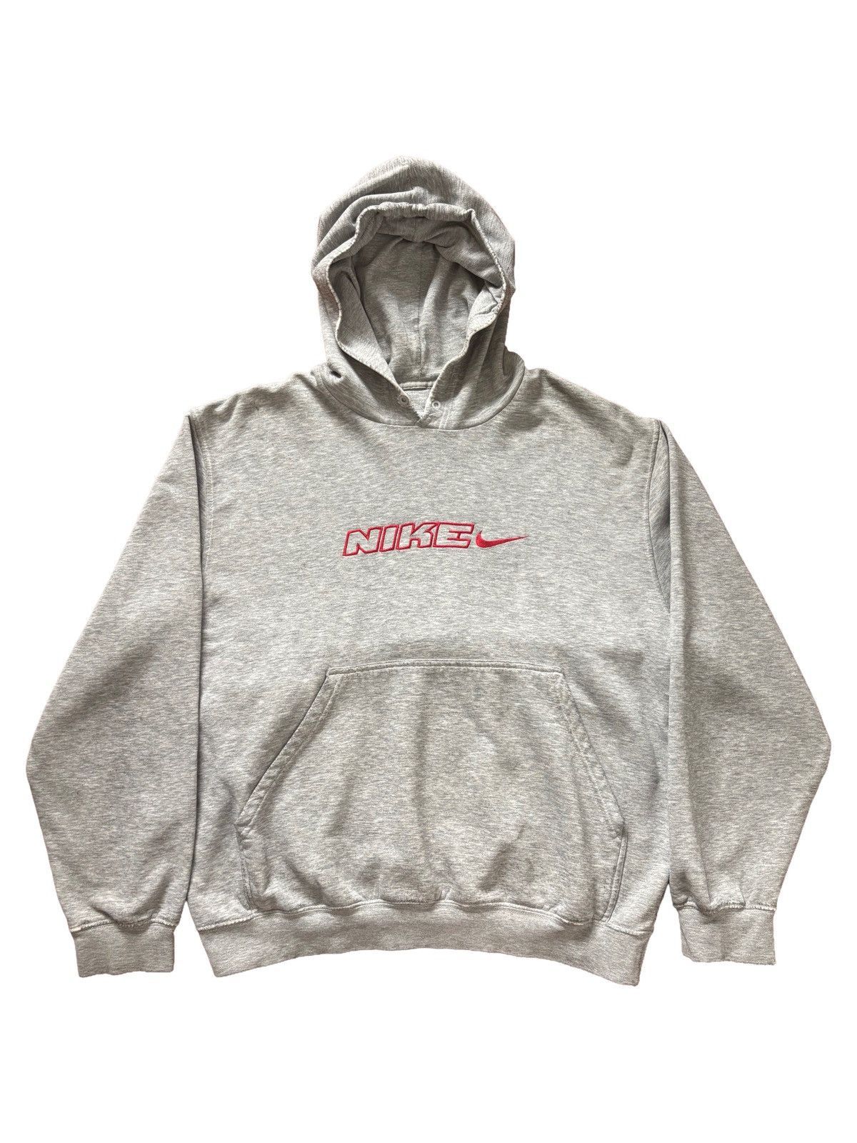 Nike Nike Light Gray Hoodie Sweatshirt US L Size US L / EU 52-54 / 3 - 1 Thumbnail